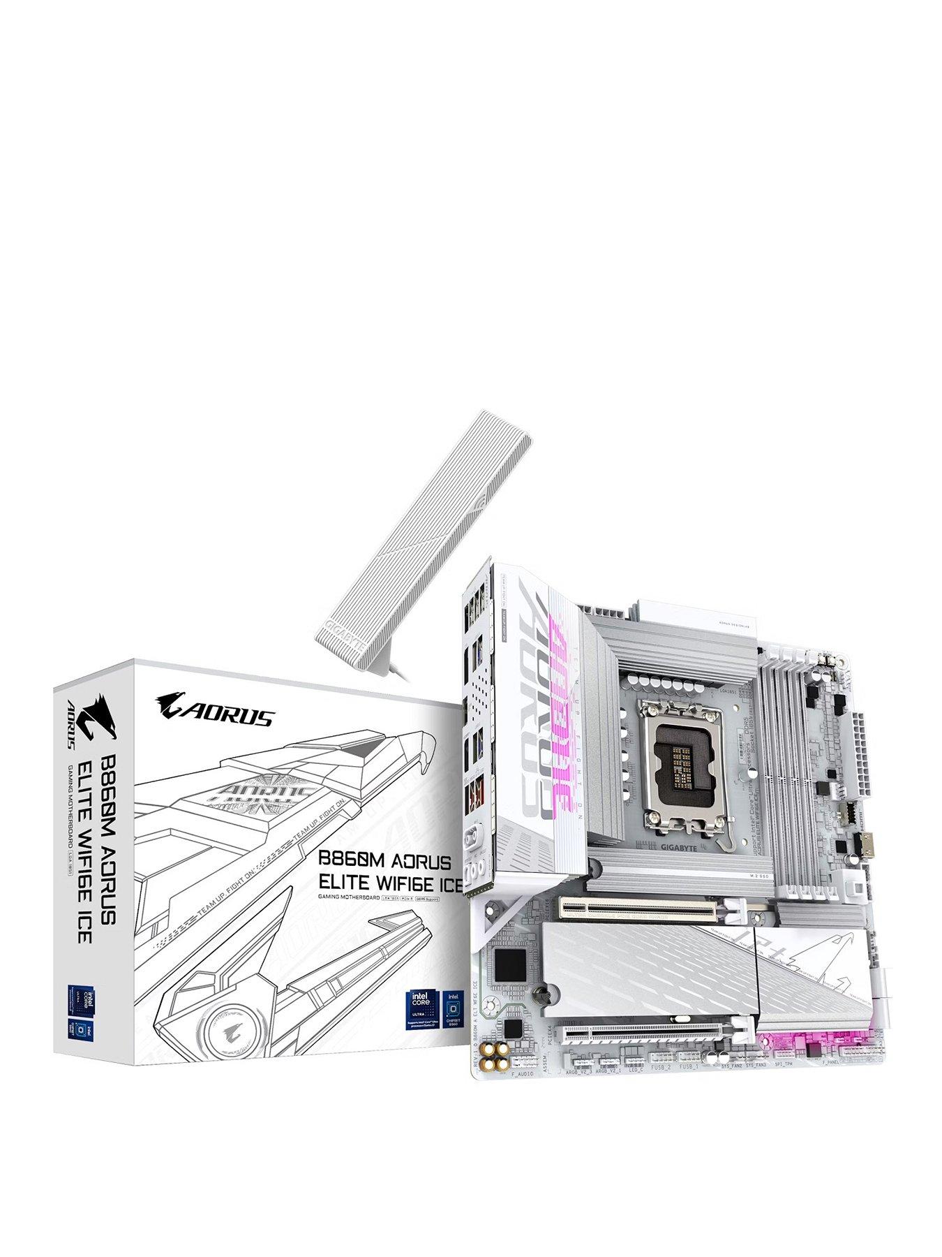 Image 1 of 4 of GIGABYTE AORUS 1851 B860M AORUS ELITE WIFI6E ICE Motherboard
