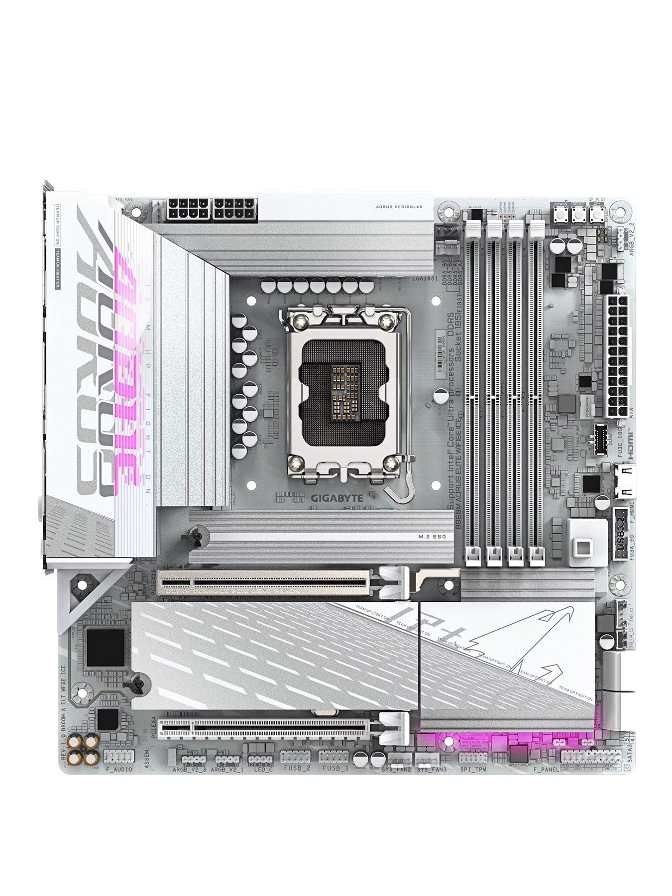 Image 2 of 4 of GIGABYTE AORUS 1851 B860M AORUS ELITE WIFI6E ICE Motherboard