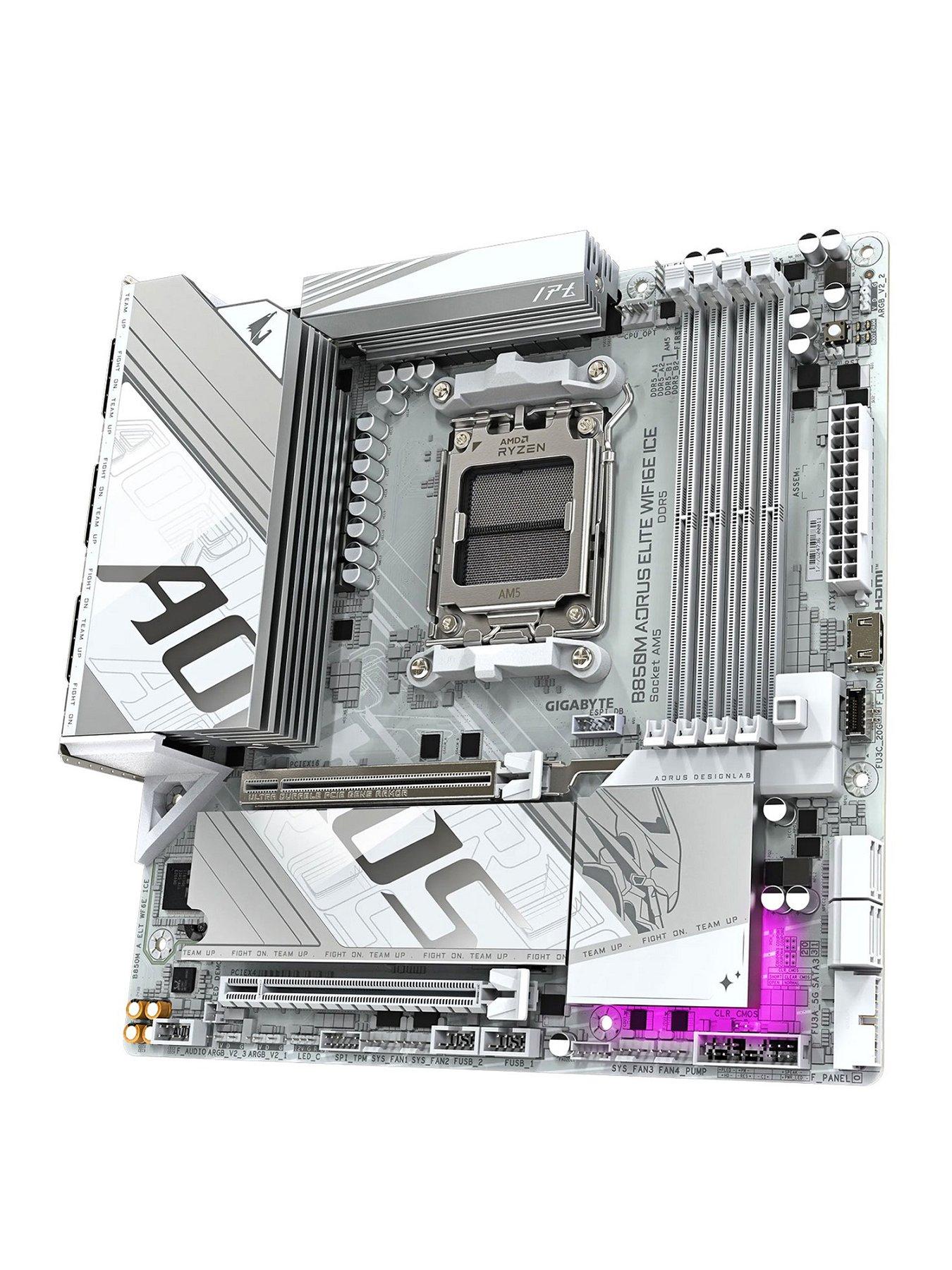 Image 3 of 4 of GIGABYTE AORUS AM5 B850M AORUS ELITE WIFI6E ICE Motherboard