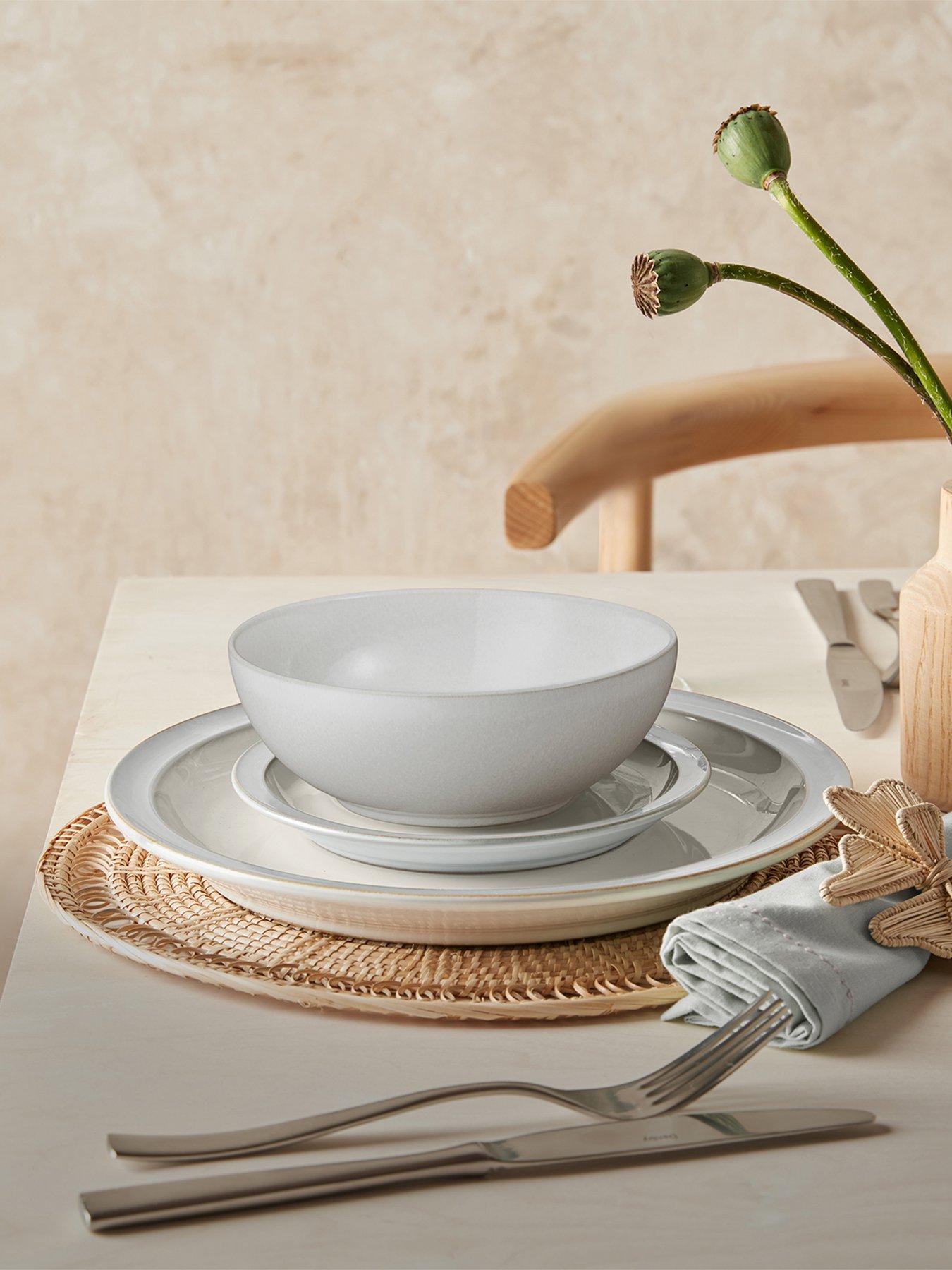 image of denby-cotton-white-12-piece-tableware-set