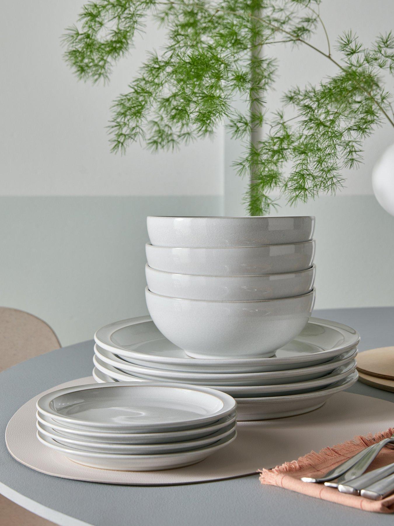  image of denby-cotton-white-12-piece-tableware-set