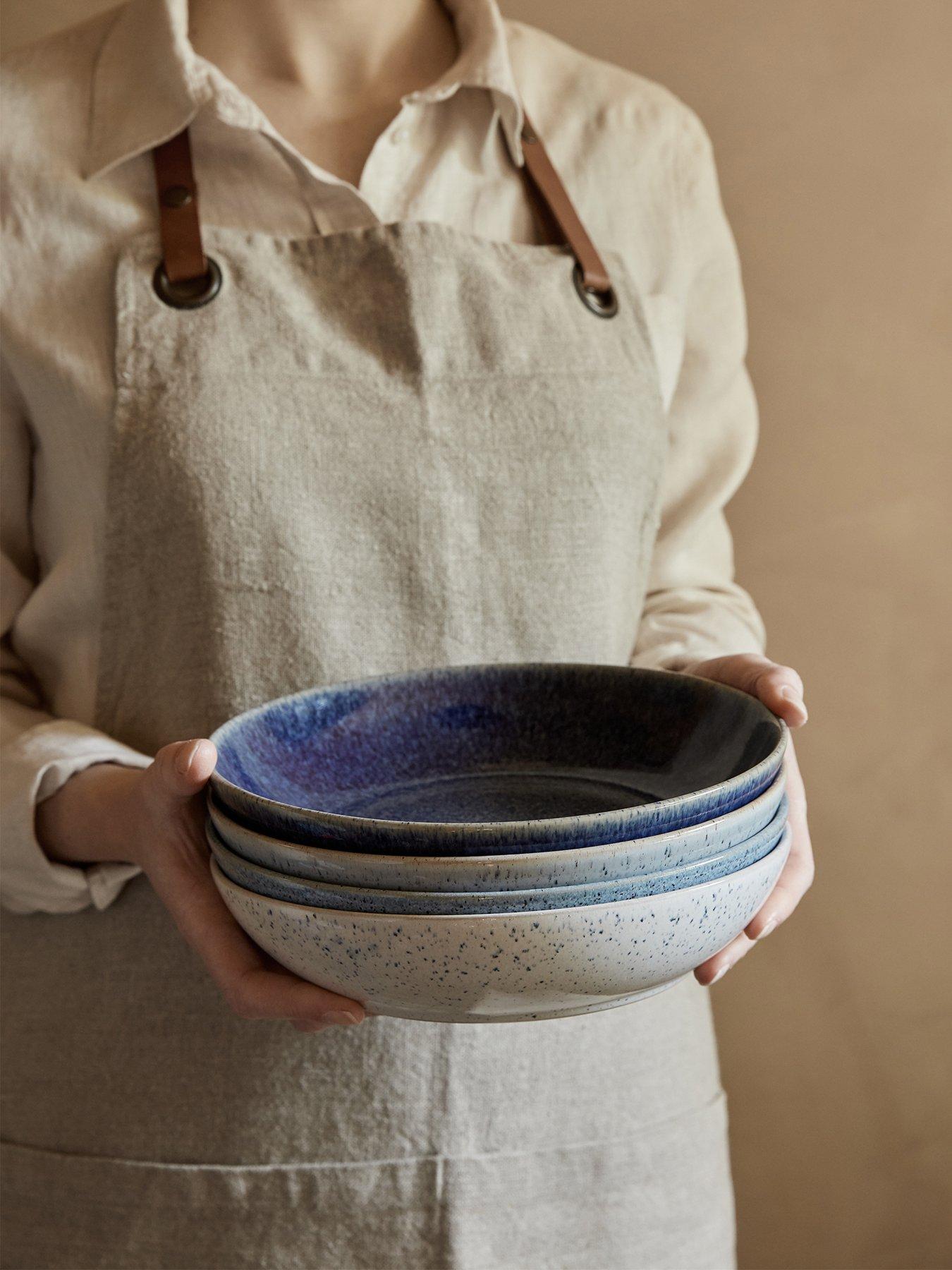 undefined Studio Blue Set Of Four Pasta Bowls