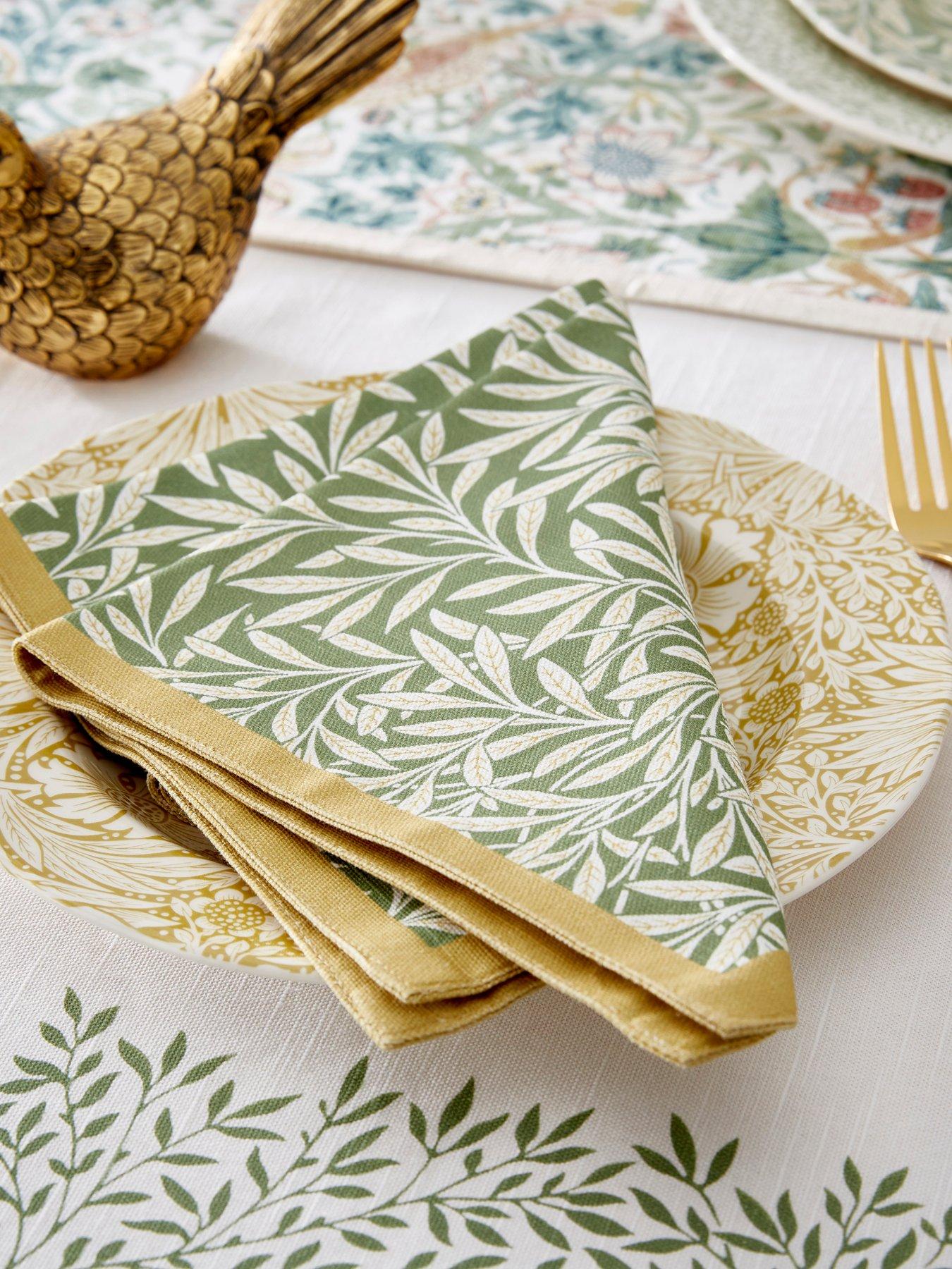 undefined Morris & co Set Of 2 Napkins - Willow