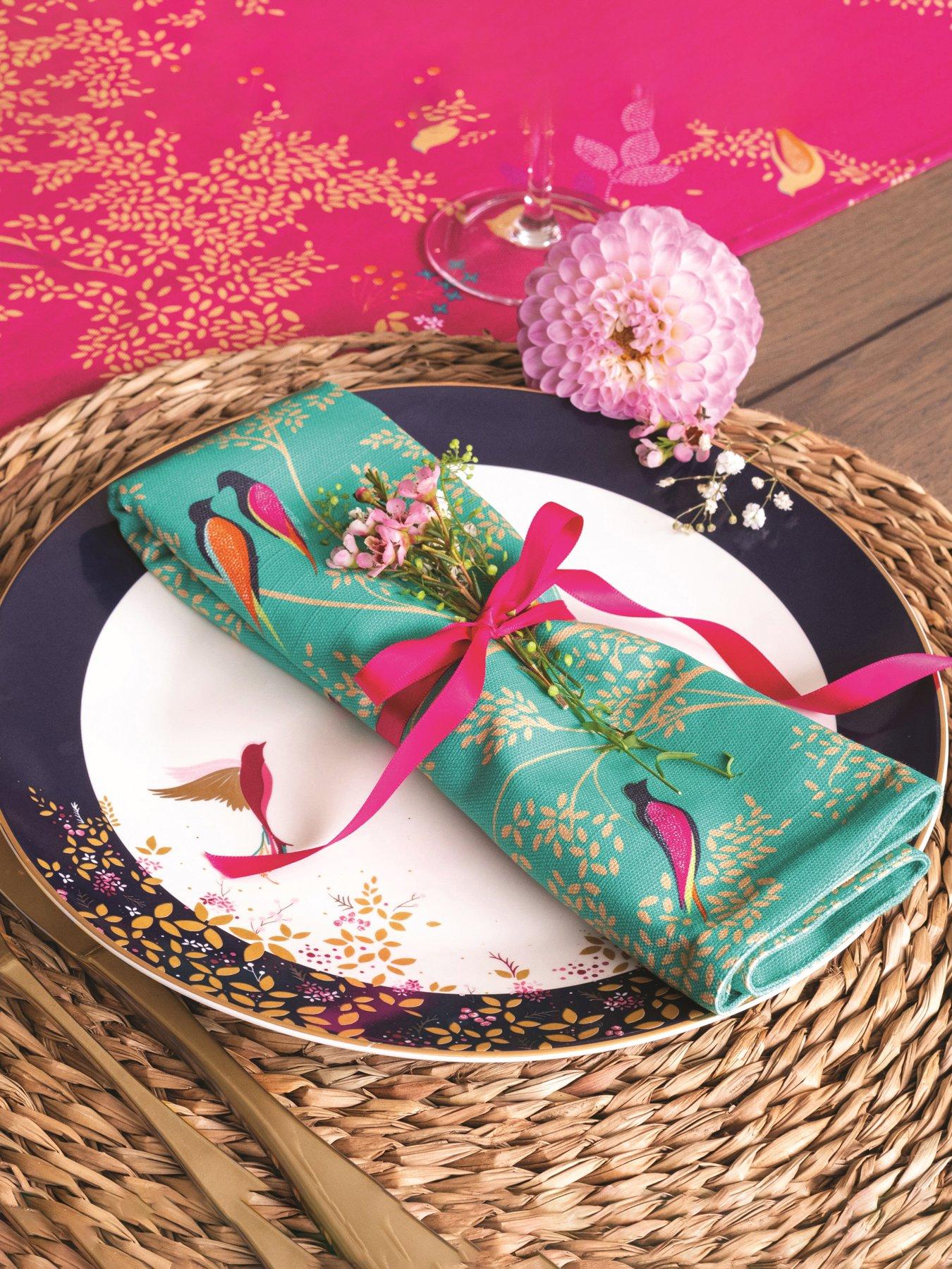 Sara Miller Chelsea Cotton Napkins in Green