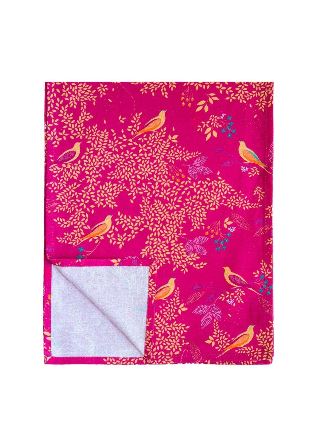  image of sara-miller-chelsea-cotton-table-runner-pink