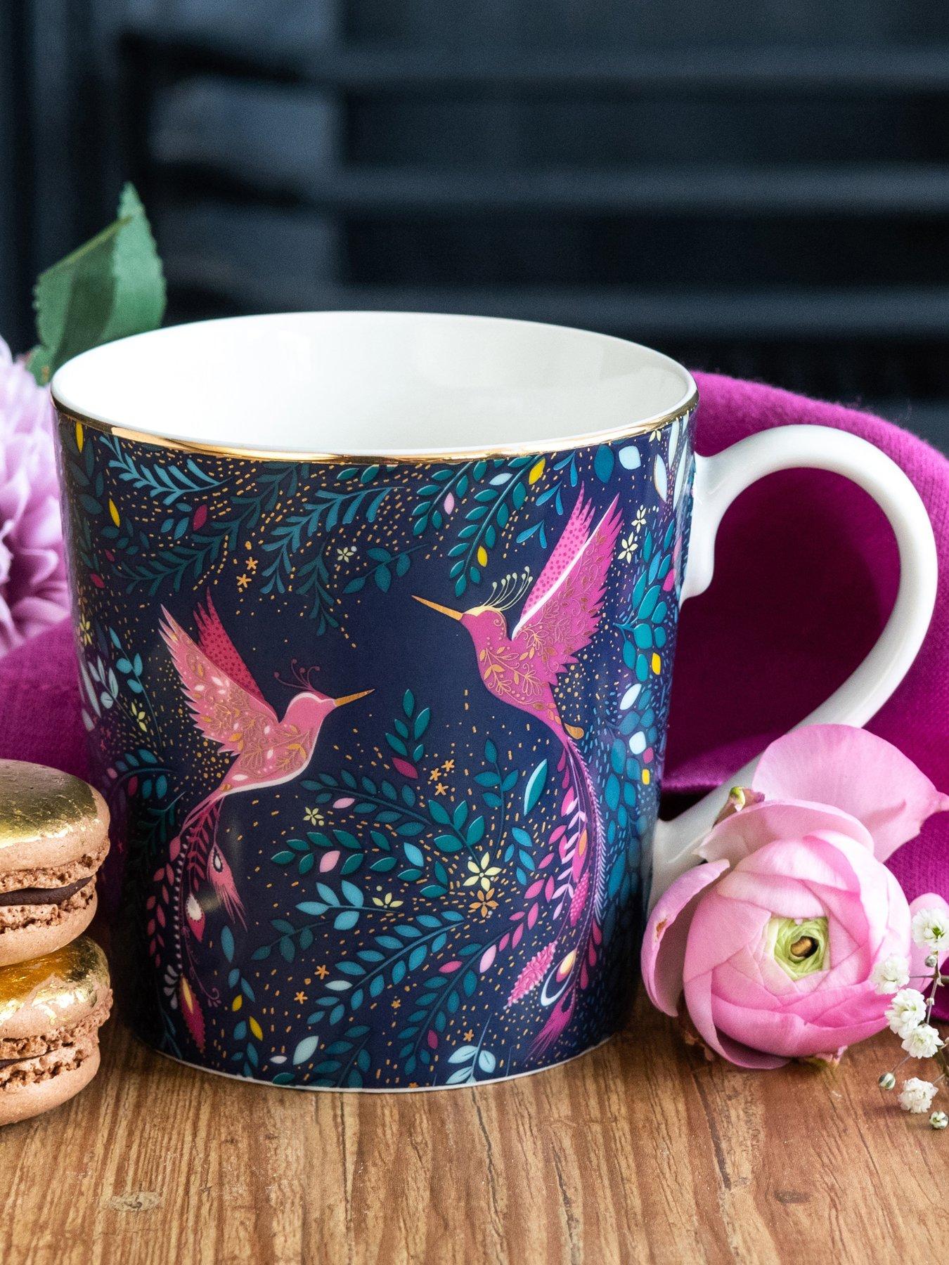  image of sara-miller-india-collection-mug-hummingbird-paradise