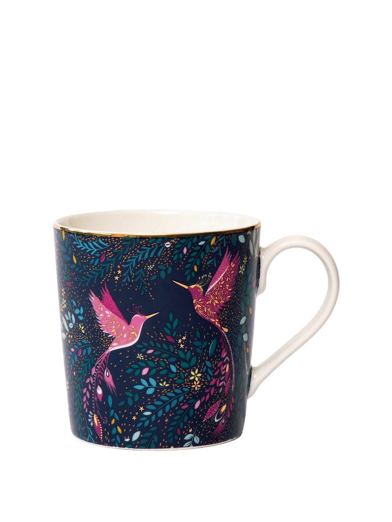  image of sara-miller-india-collection-mug-hummingbird-paradise