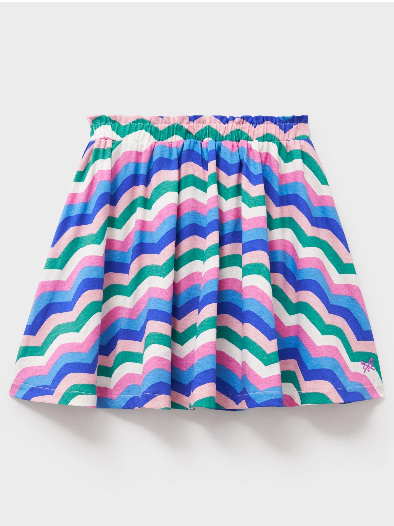 undefined Girls Jersey Printed Skirt - Multi