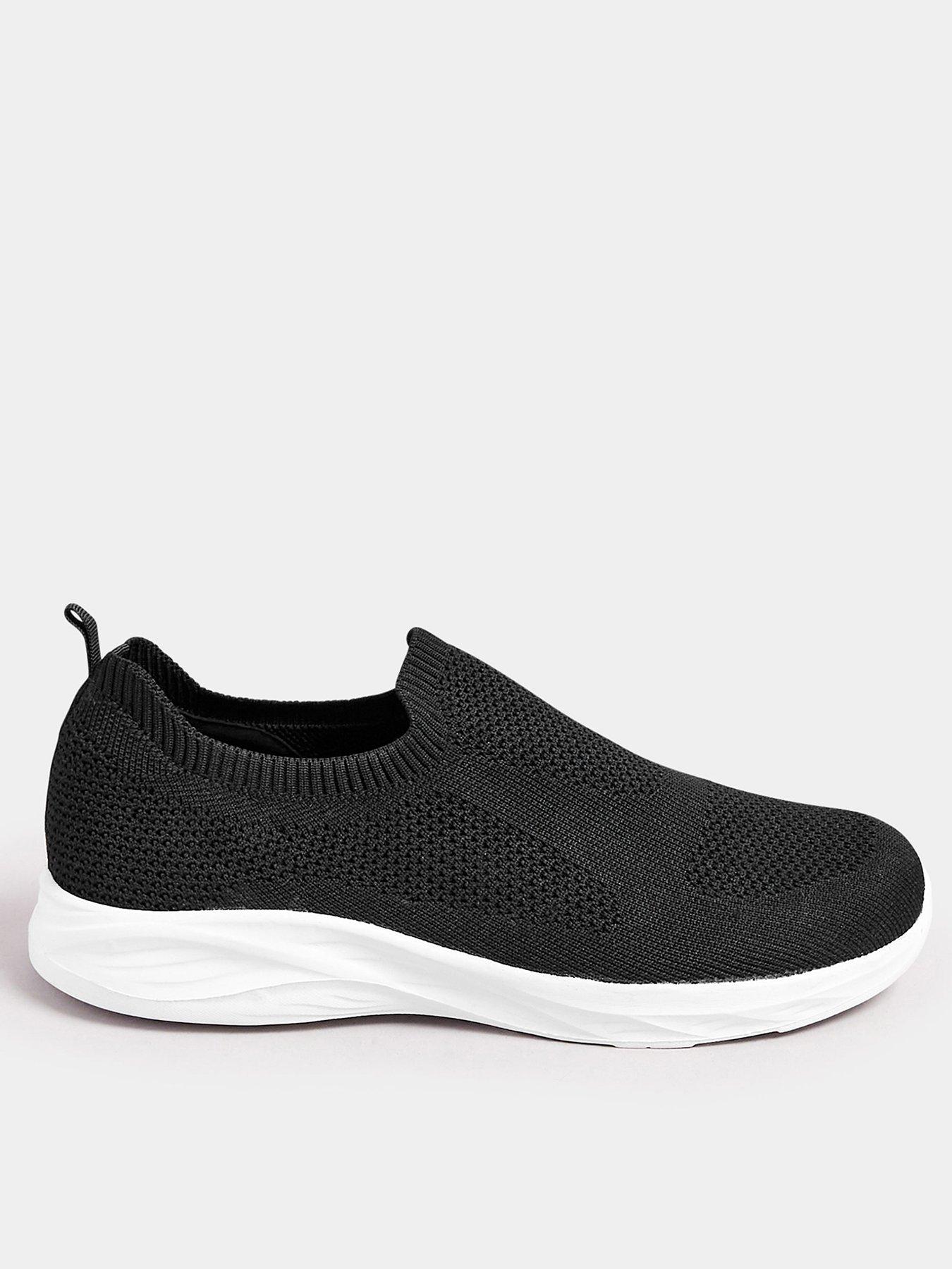  image of yours-extra-wide-fit-slip-on-knitted-trainer