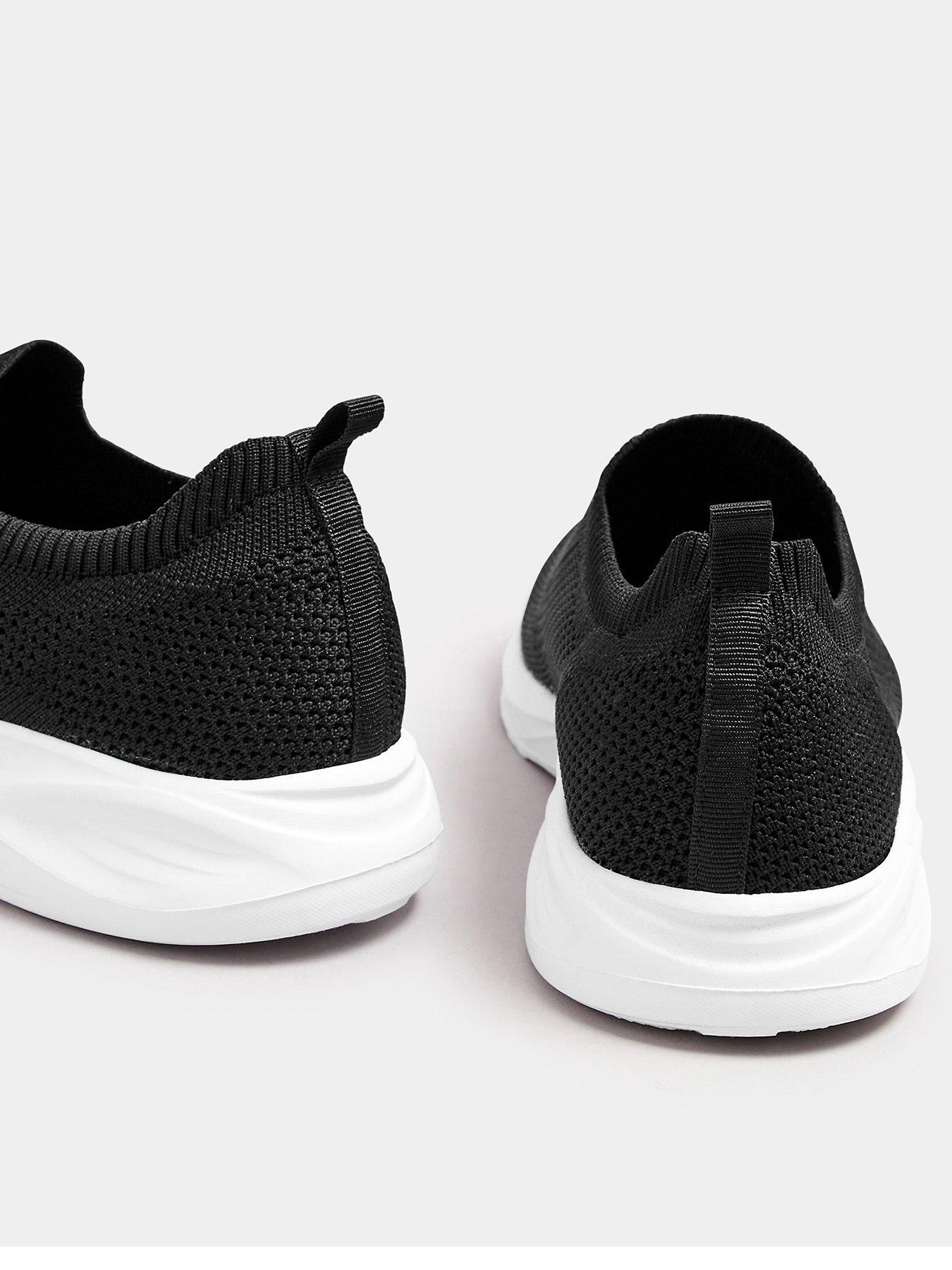 image of yours-extra-wide-fit-slip-on-knitted-trainer