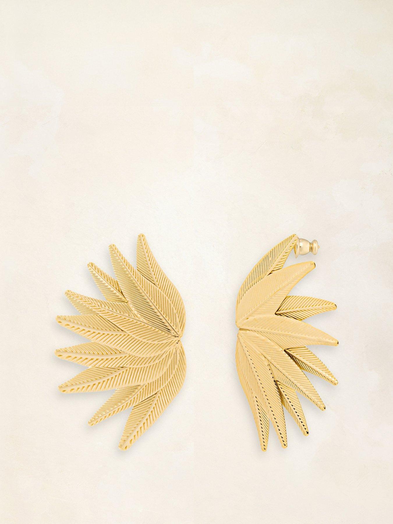 v-by-very-gold-plated-statement-floral-stud-earrings