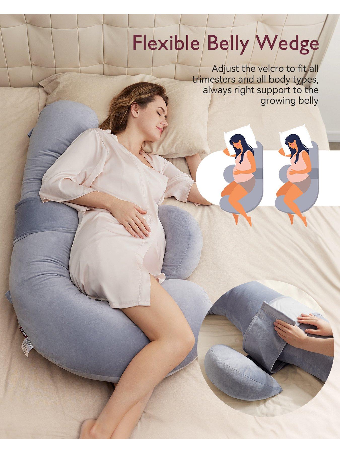 Image 5 of 6 of Momcozy F Shaped Pillow - Velvet