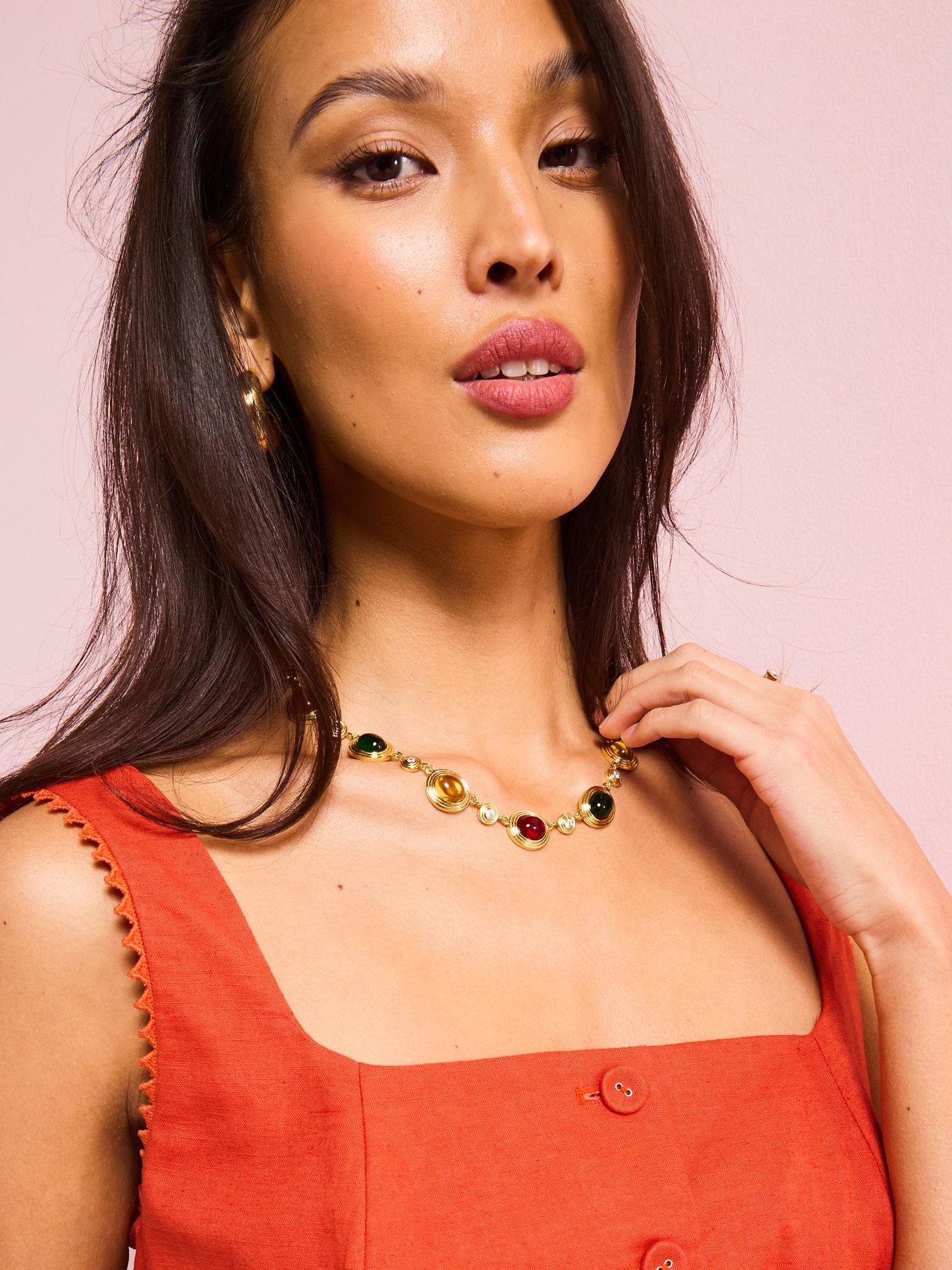 v-by-very-gold-plated-multi-stone-necklace