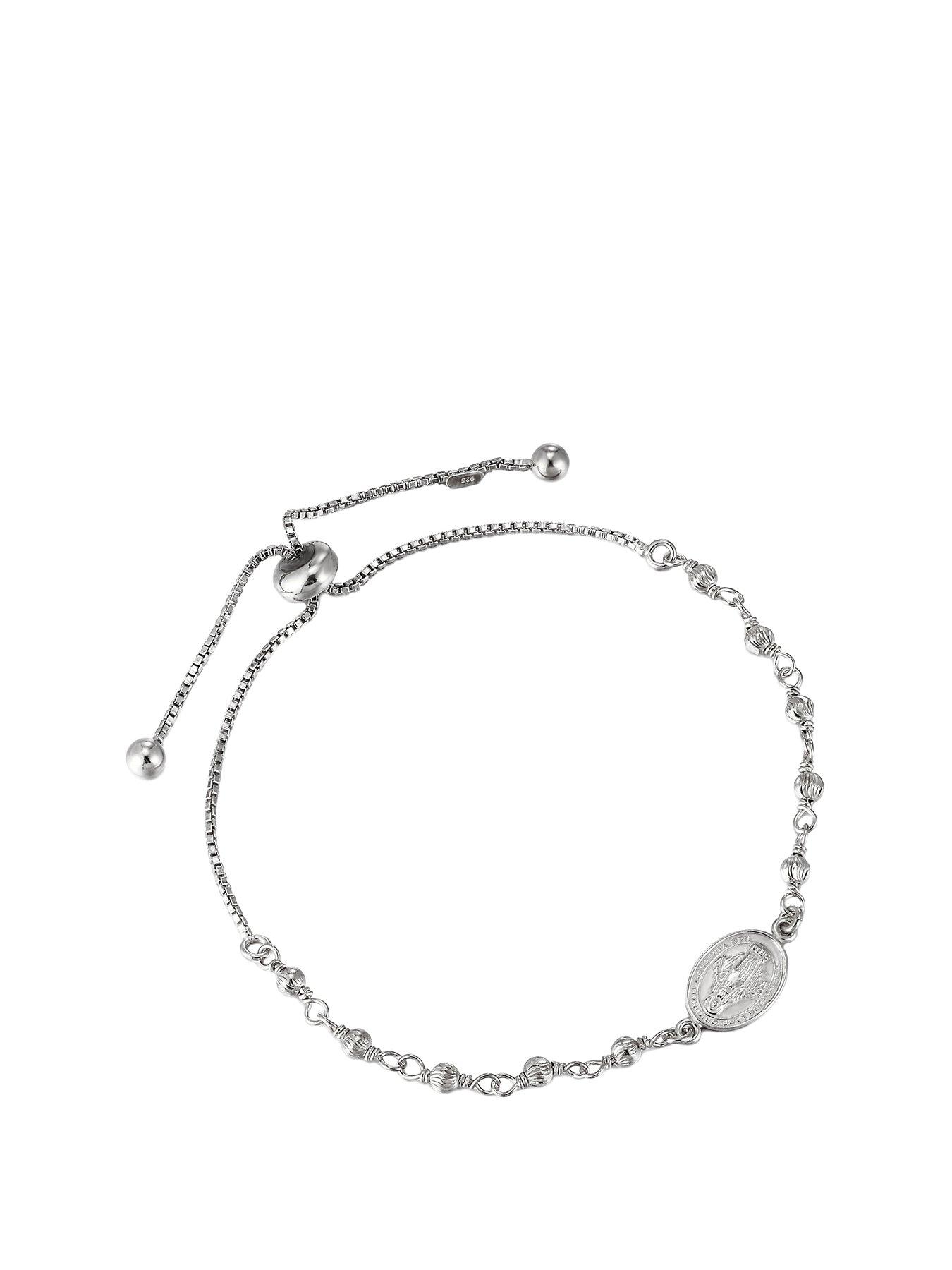 v-by-very-adjustable-sterling-silver-miraculous-medal-bracelet
