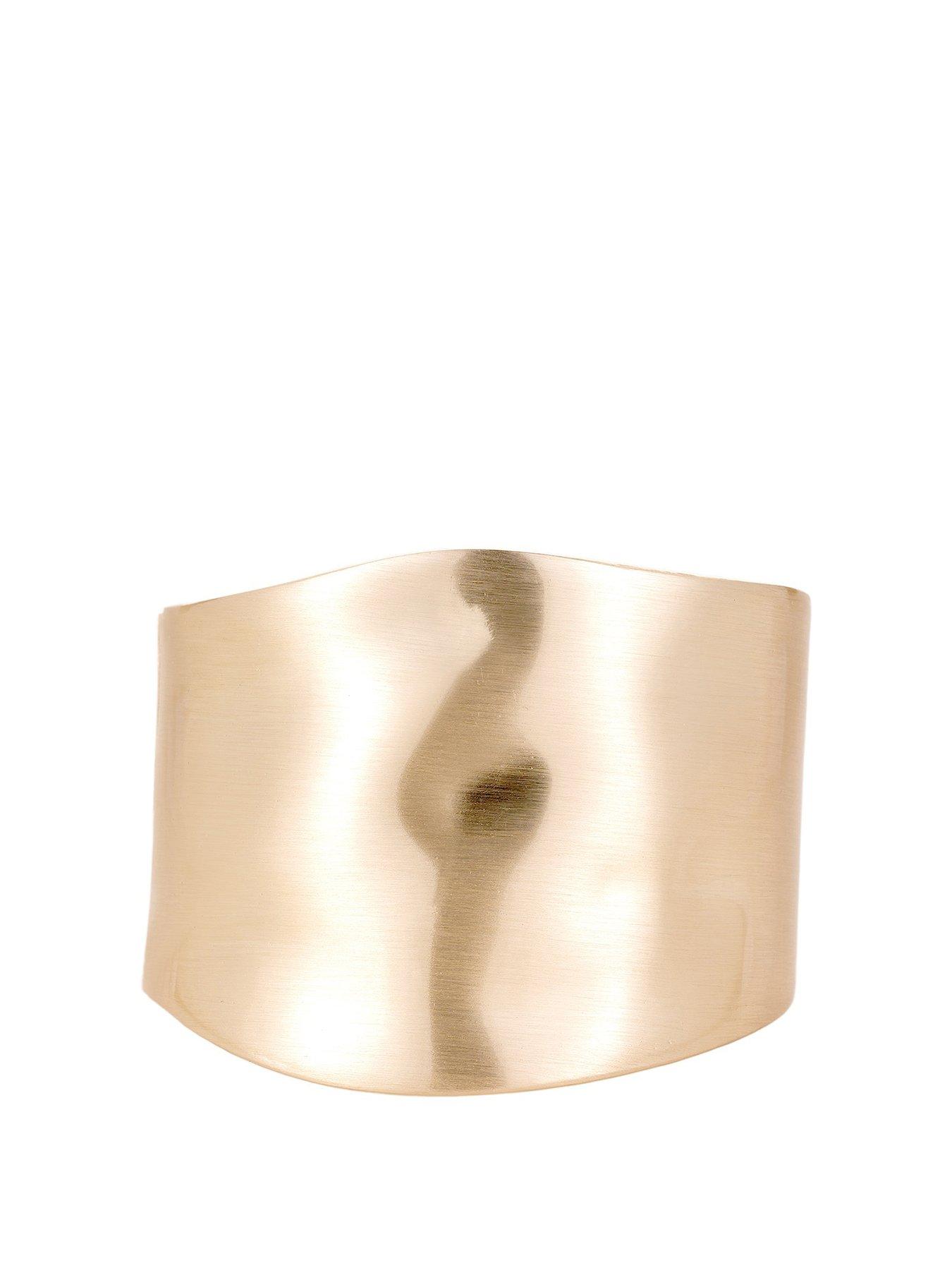 v-by-very-chunky-statement-gold-plated-molten-bangle