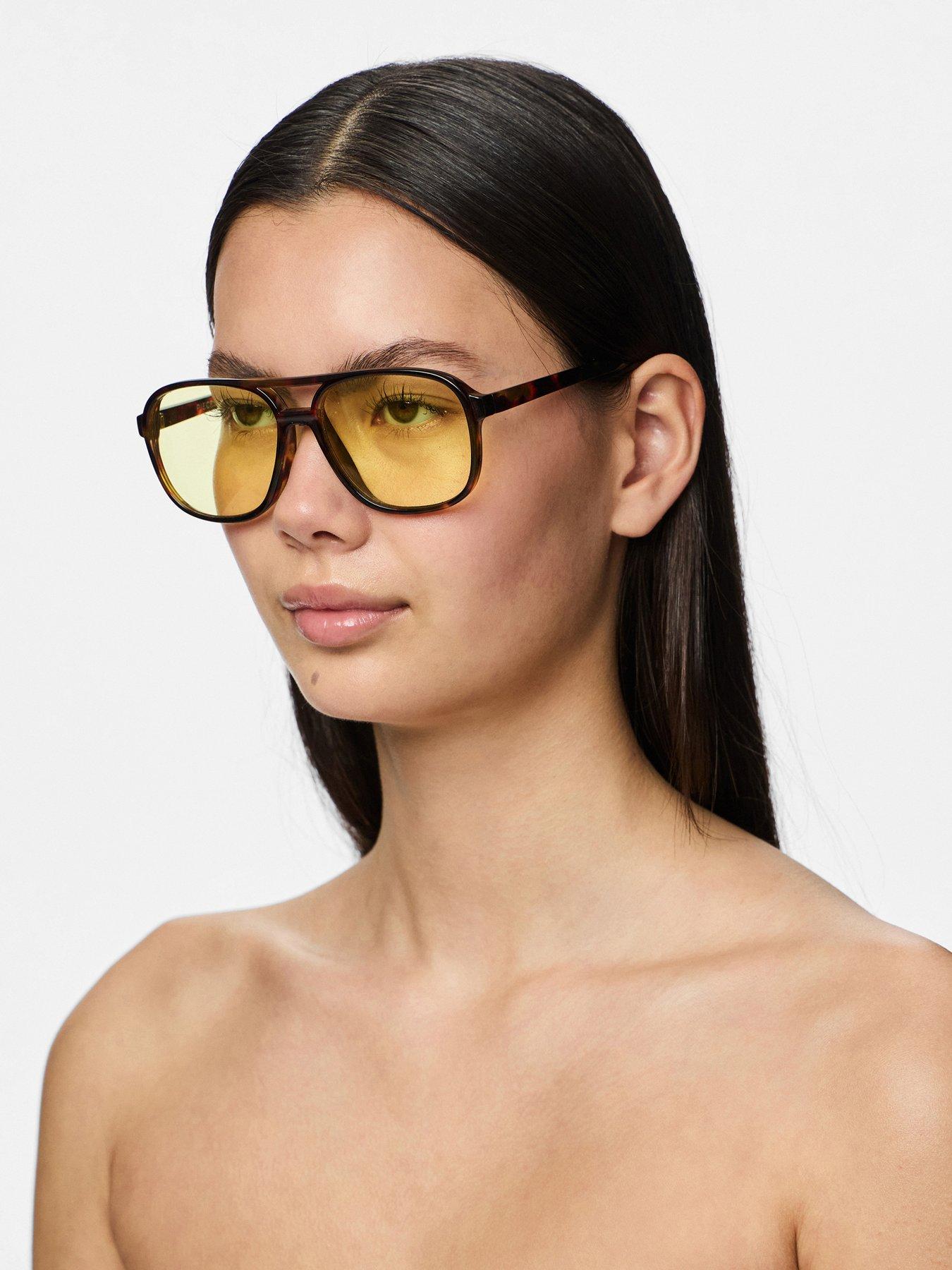 stillFront image of pieces-lana-sunglasses-tortoise
