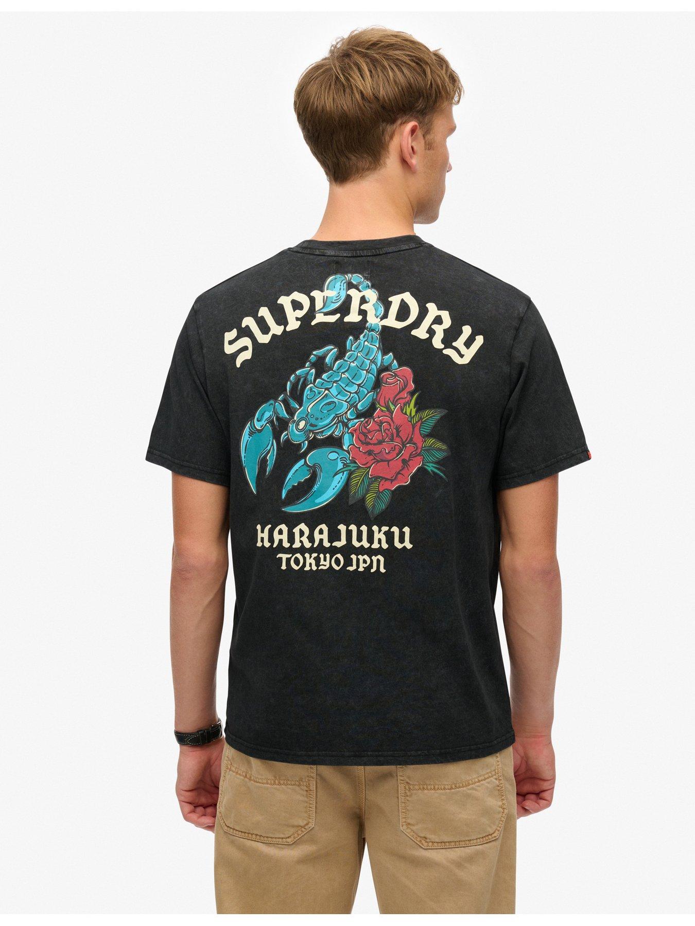 undefined Graphic Backprint Short Sleeve T-Shirt - Black