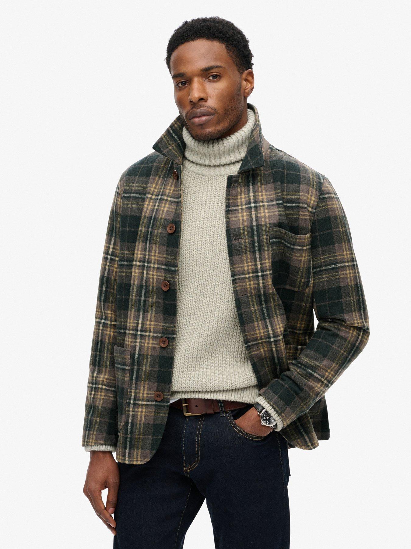 undefined Merchant Textured Overshirt - Green