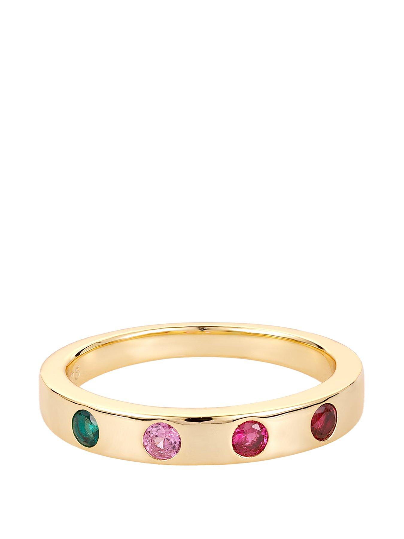 v-by-very-sterling-silver-gold-plated-multi-cz-ring