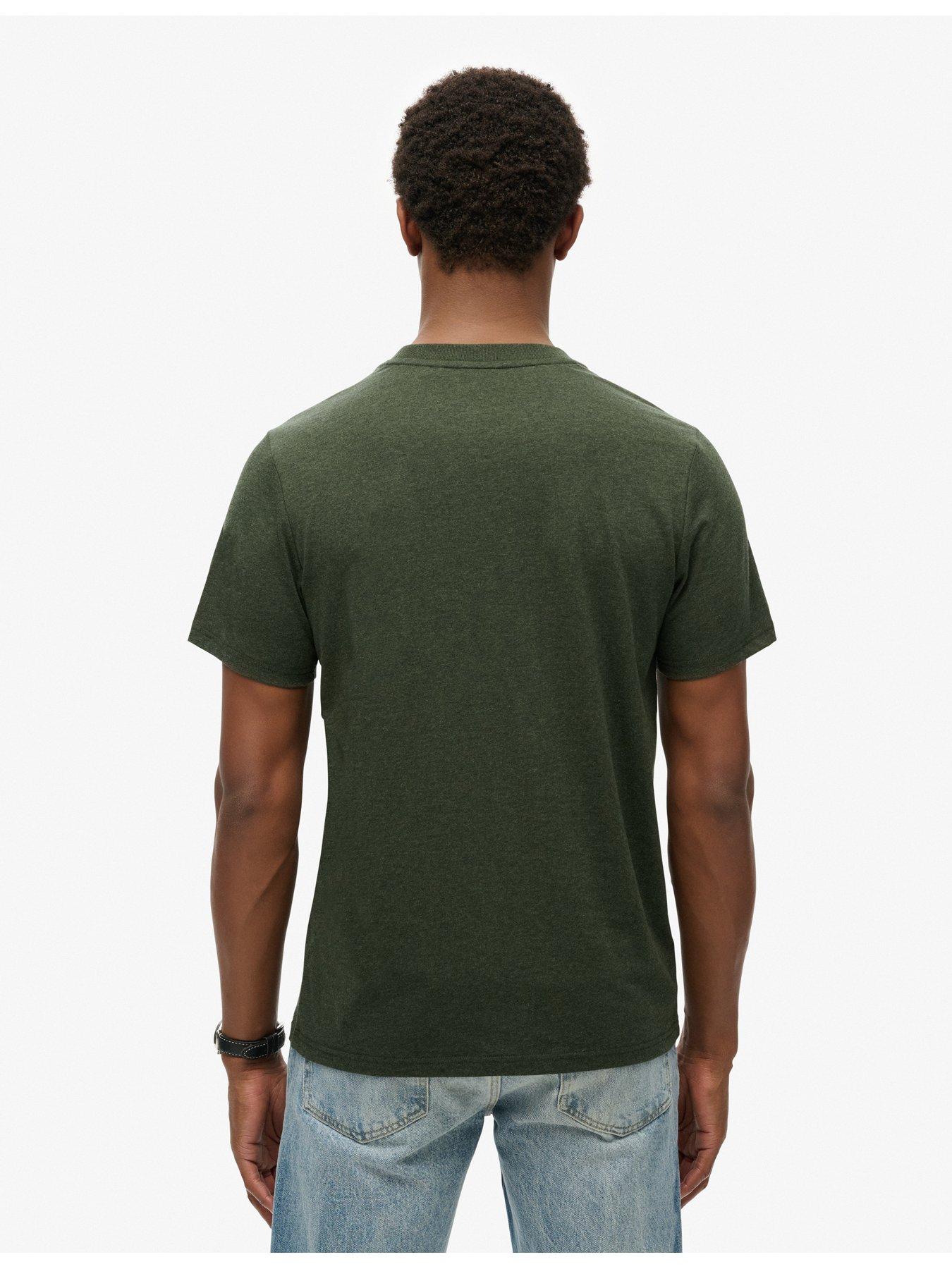  image of superdry-machined-goods-workwear-logo-short-sleeve-t-shirt-khaki