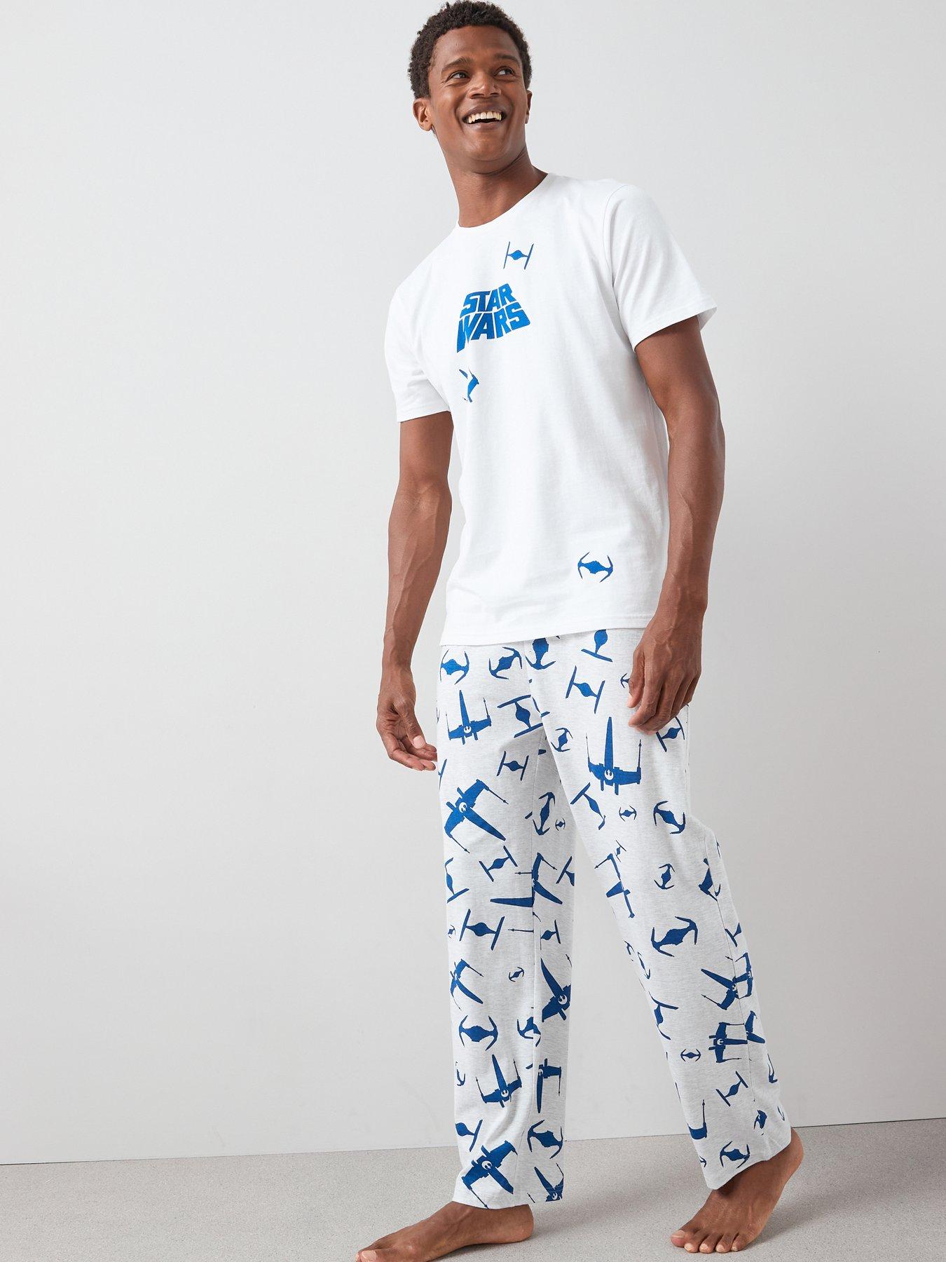 the-very-collection-star-wars-short-sleeve-pyjama-set-blue