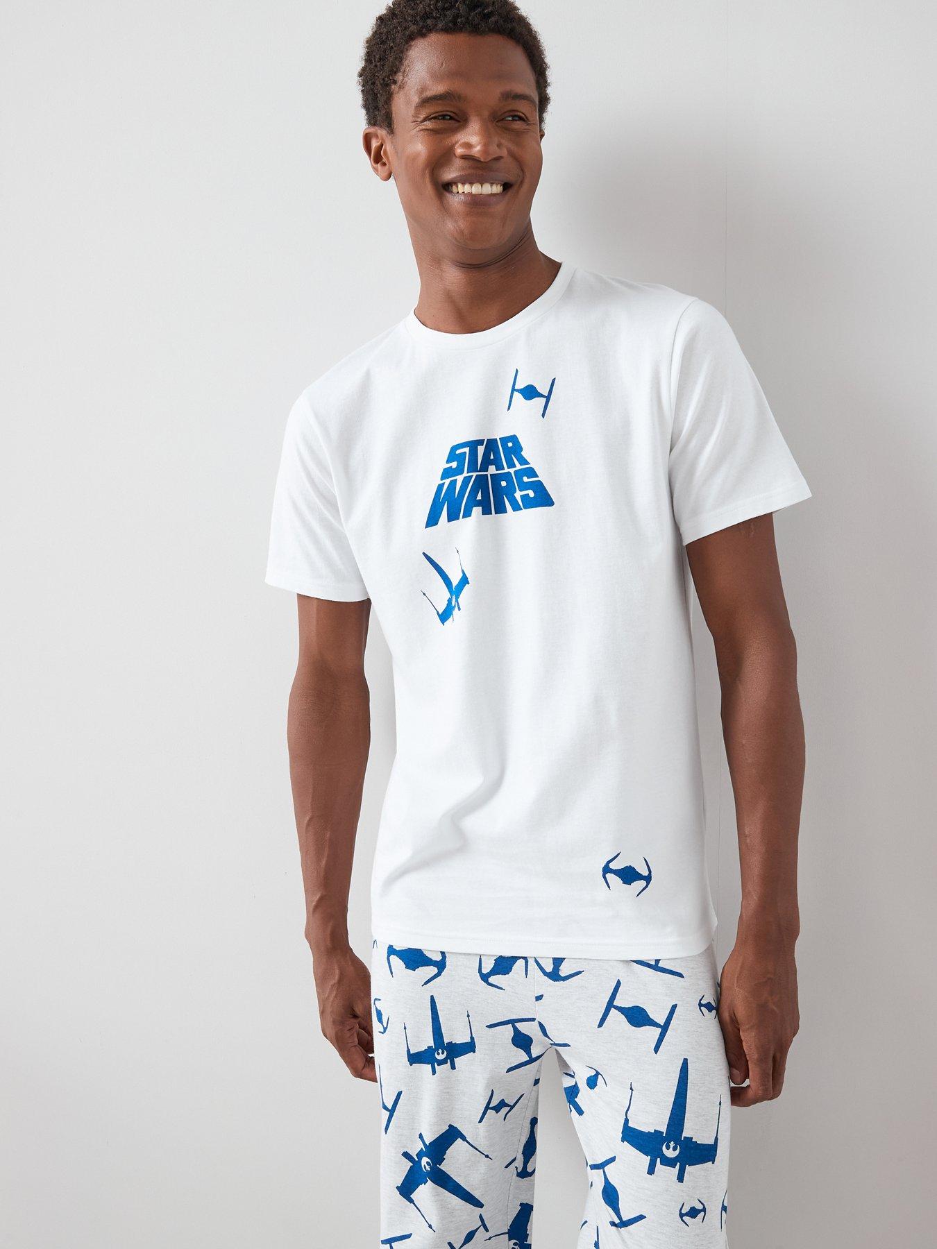 Image 4 of 6 of The Very Collection Star Wars Short Sleeve Pyjama Set - Blue