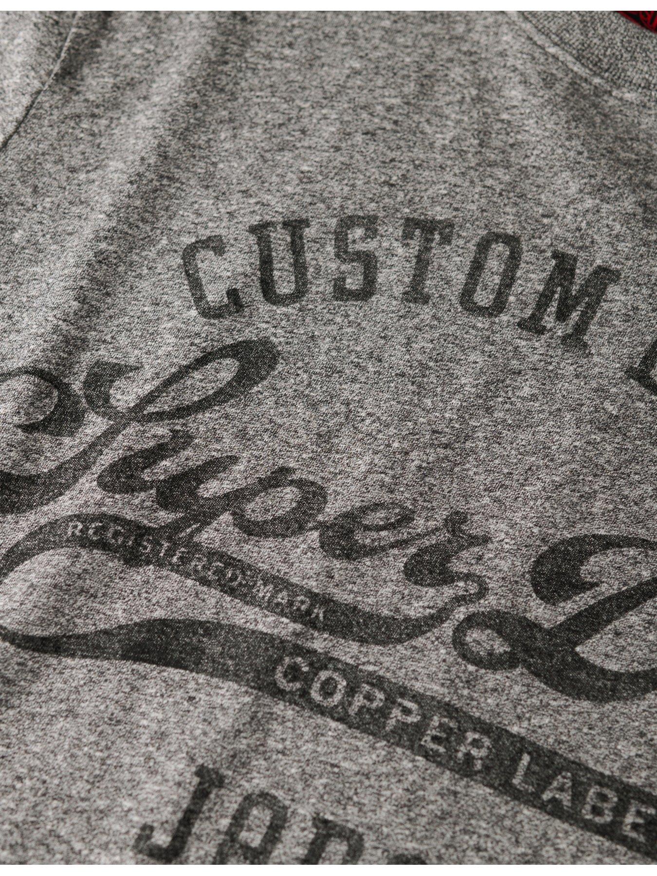  image of superdry-tonal-logo-graphic-print-t-shirt-grey