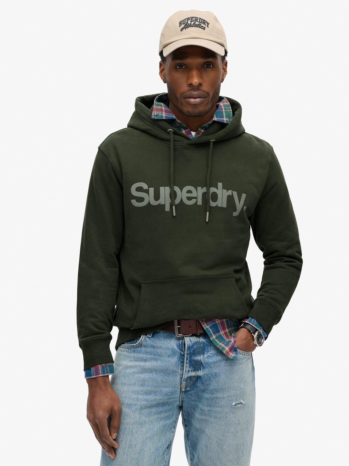 undefined City Core Logo Pullover Hoodie - Khaki