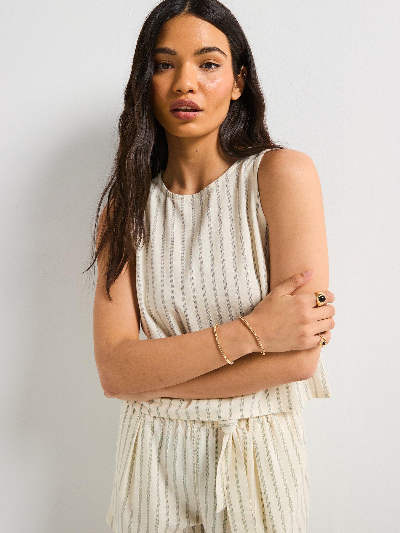  image of only-lima-linen-top-cream