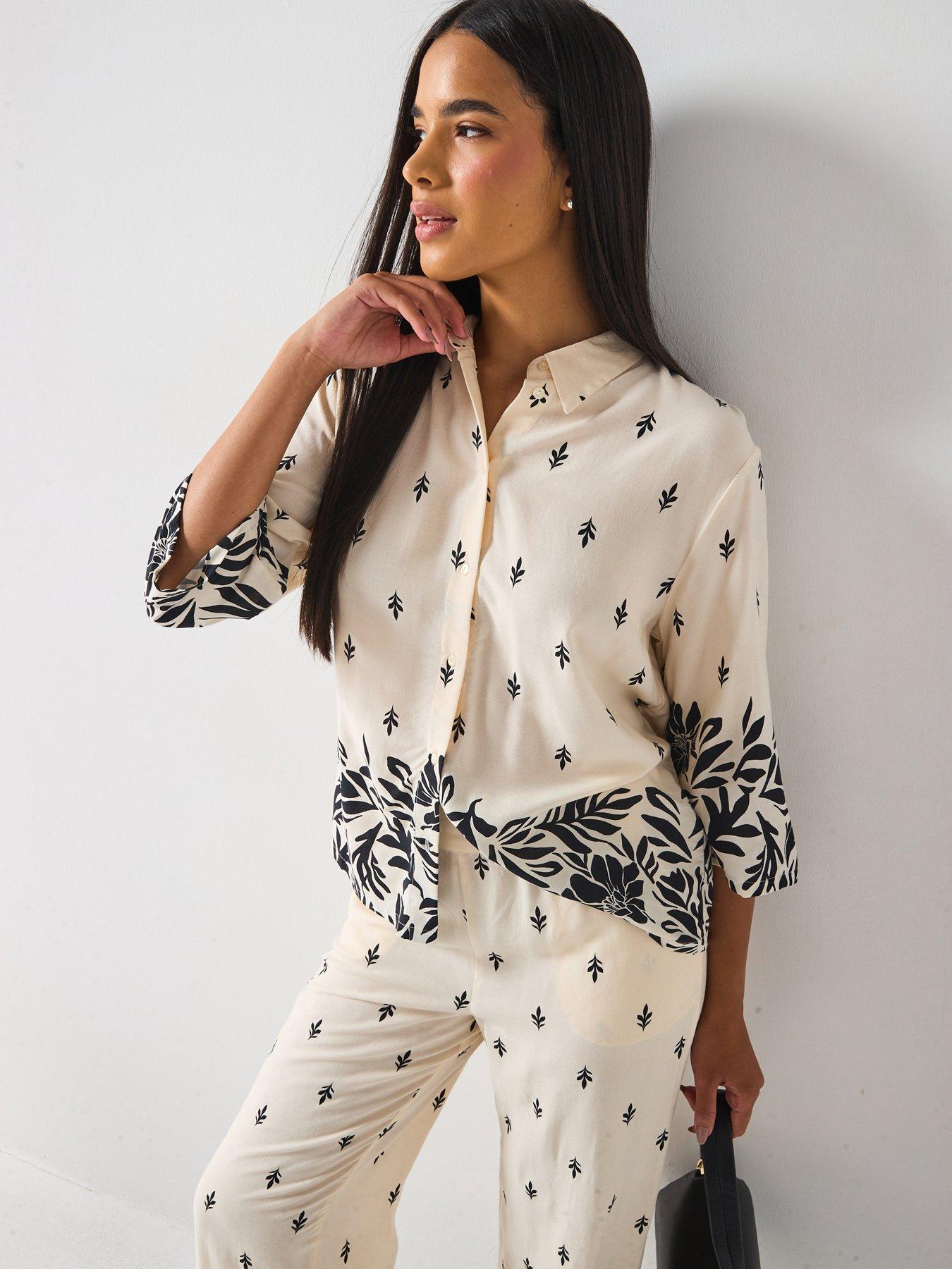 undefined Maggie Life Loose 3/4 Shirt - Cream