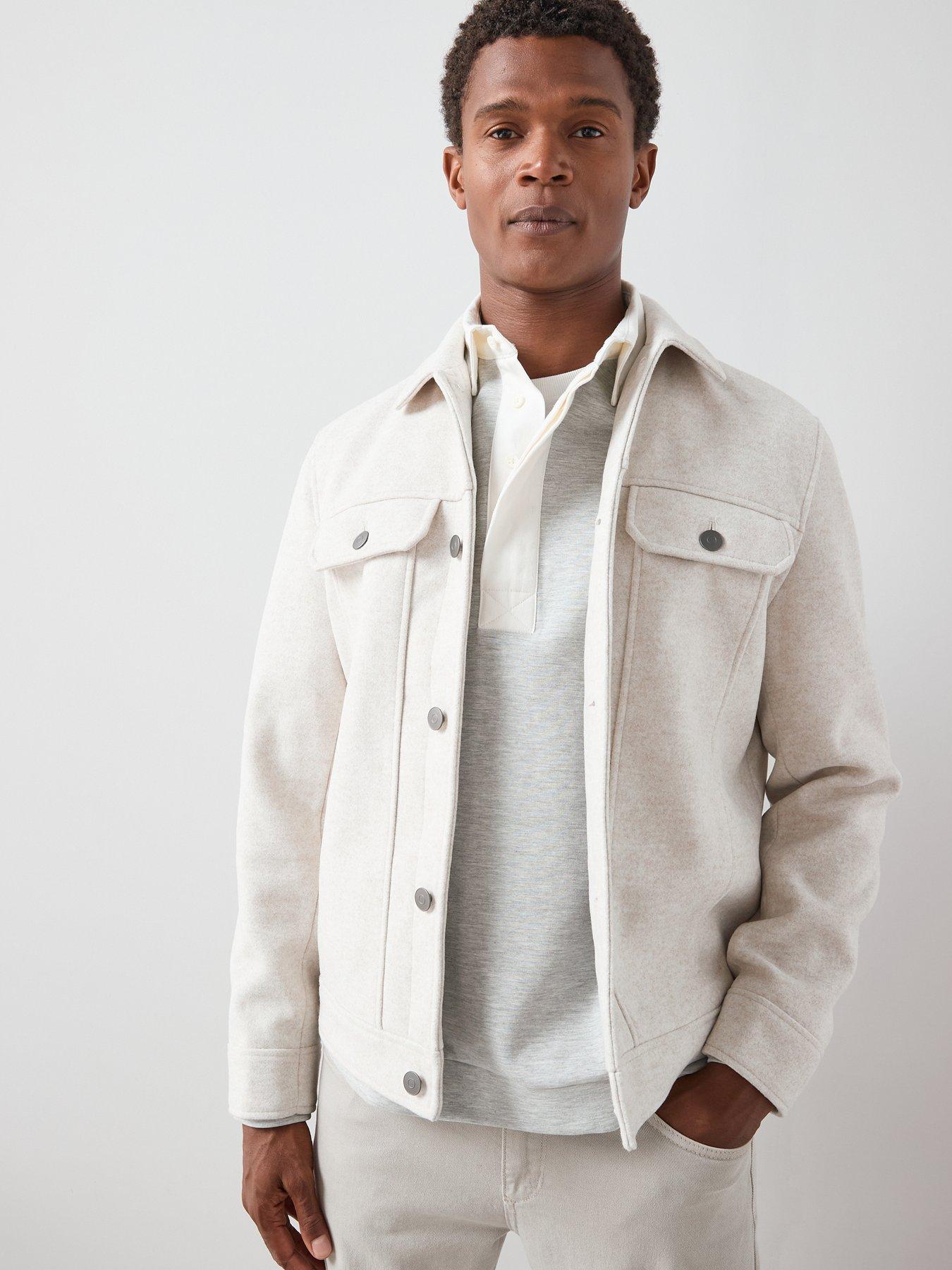 Image 5 of 7 of The Very Collection Collared Shacket - Winter White