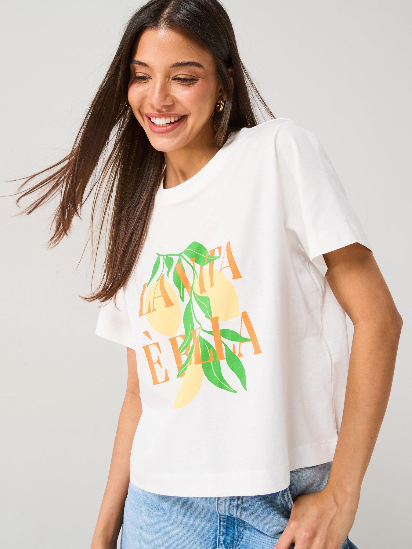 undefined Sonna Mette Short Sleeve Jersey Top - White