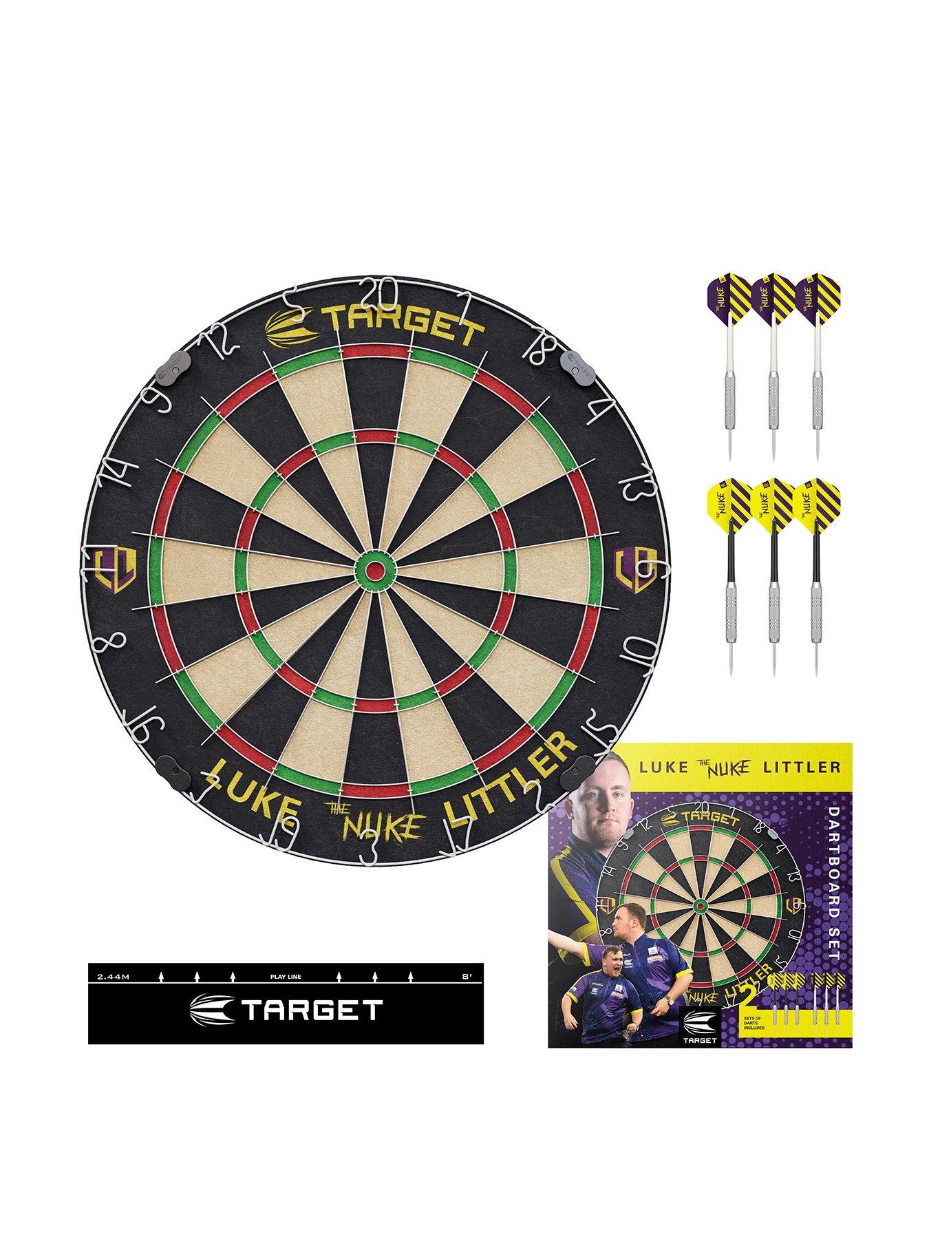 target-luke-littler-dartboard-plus-2-sets-of-darts