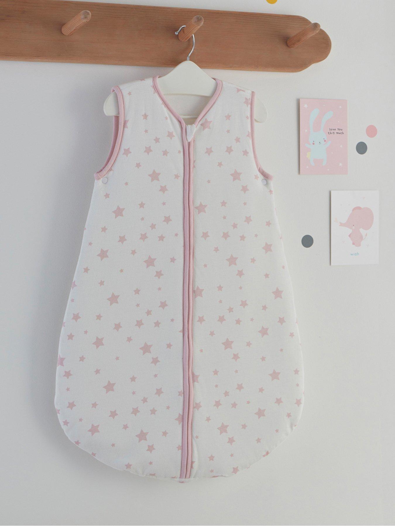  image of silentnight-safe-nights-6-18-months-baby-sleeping-bag-25-tog-pink-stars