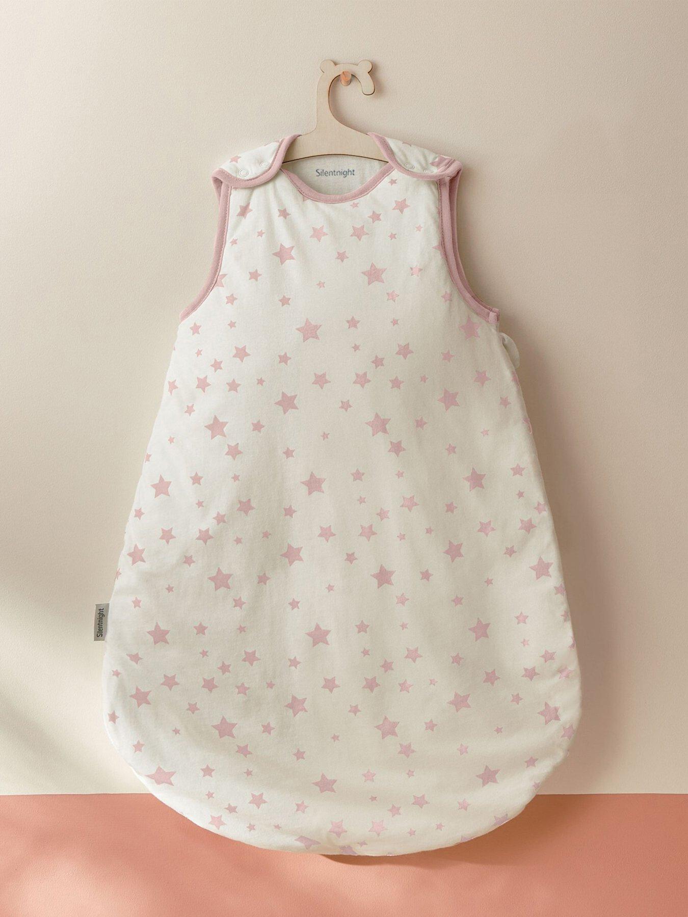 Silentnight Safe Nights 0-6 Months Baby Sleeping Bag - 2.5 Tog (Pink Stars)