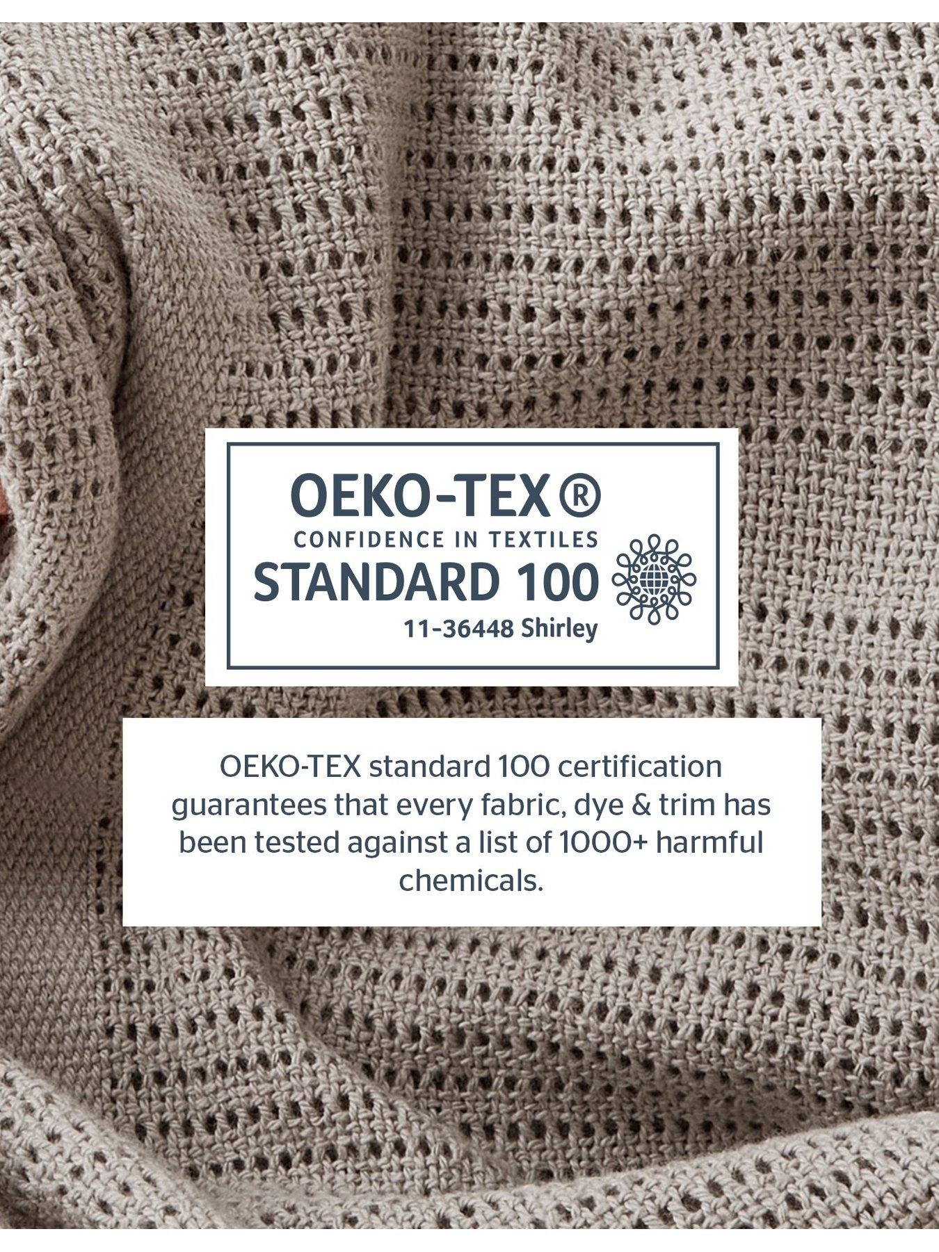  image of silentnight-safe-nights-2-pack-100-cotton-cellular-blanket-75cm-x-95cm-grey