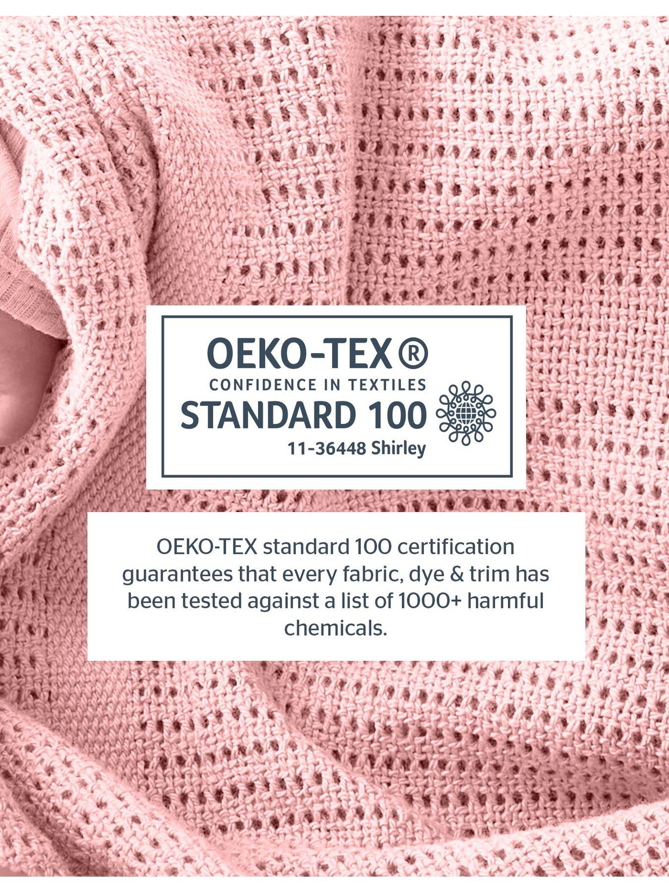  image of silentnight-safe-nights-2-pack-100-cotton-cellular-blanket-75cm-x-95cm-pink