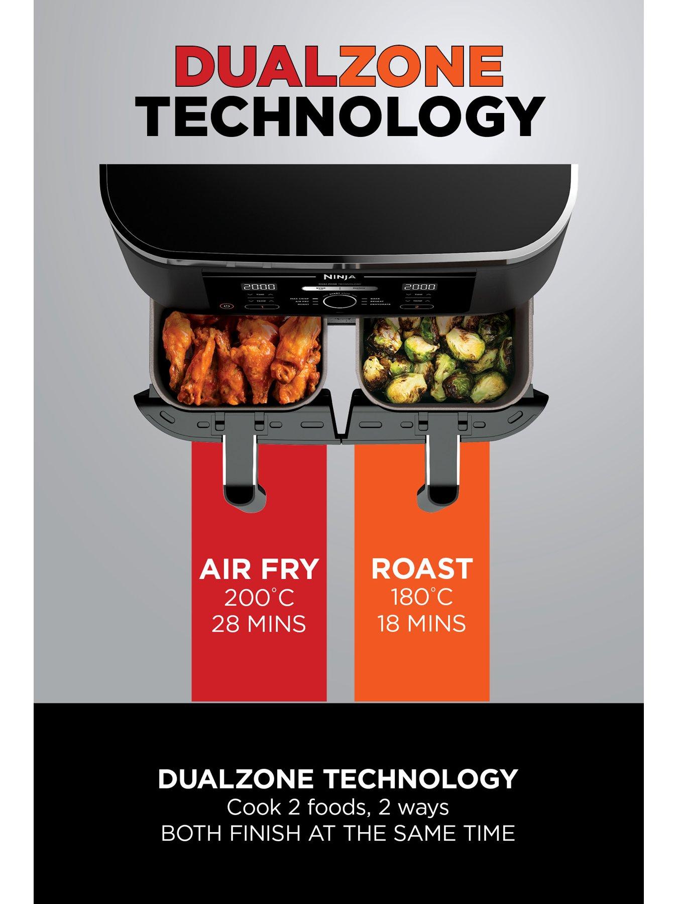 image of ninja-foodi-4-in-1-dual-zone-air-fryer-af200uk