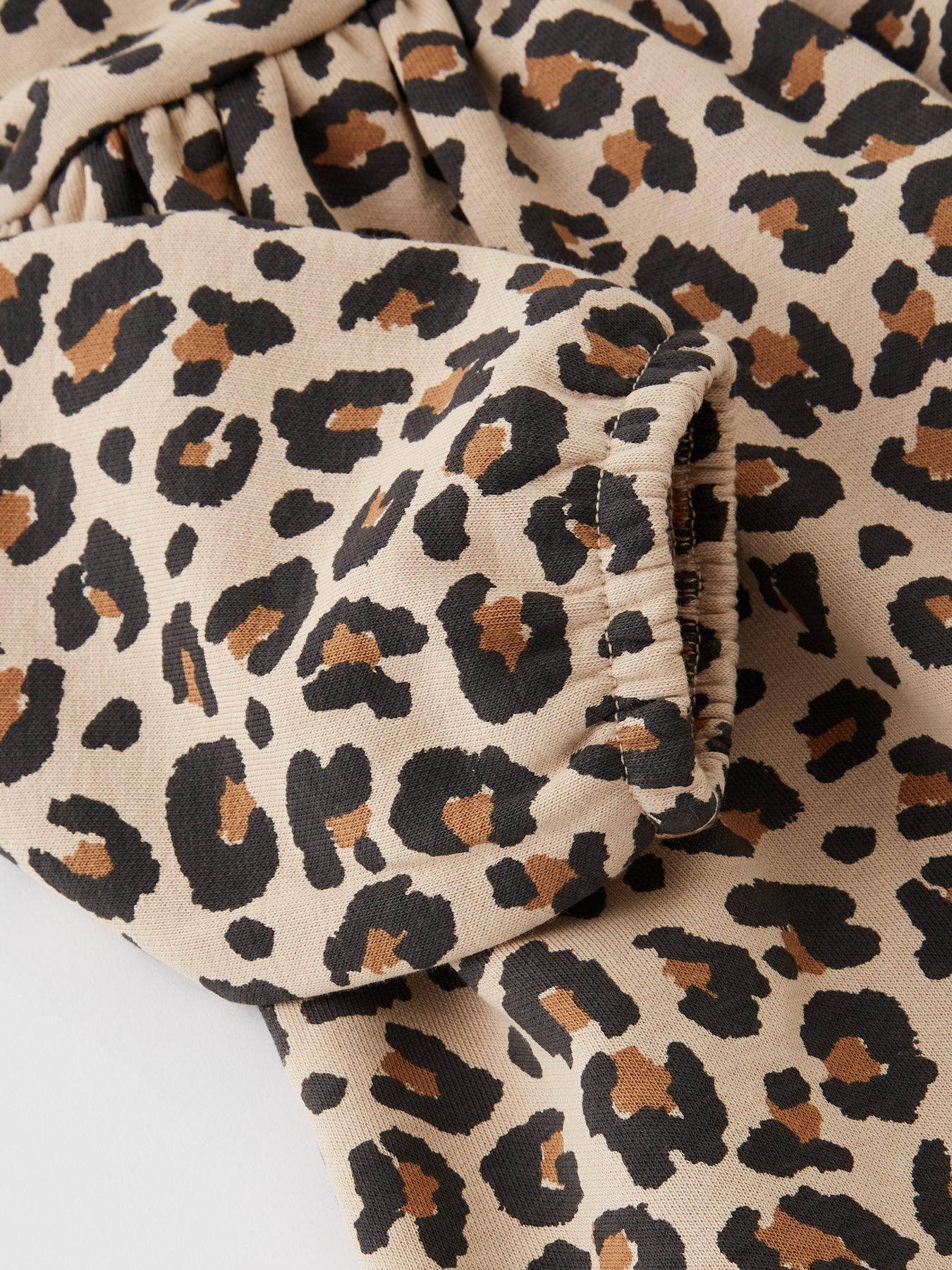 image of the-very-collection-girls-animal-print-sweat-peplum-hem-dress-multi