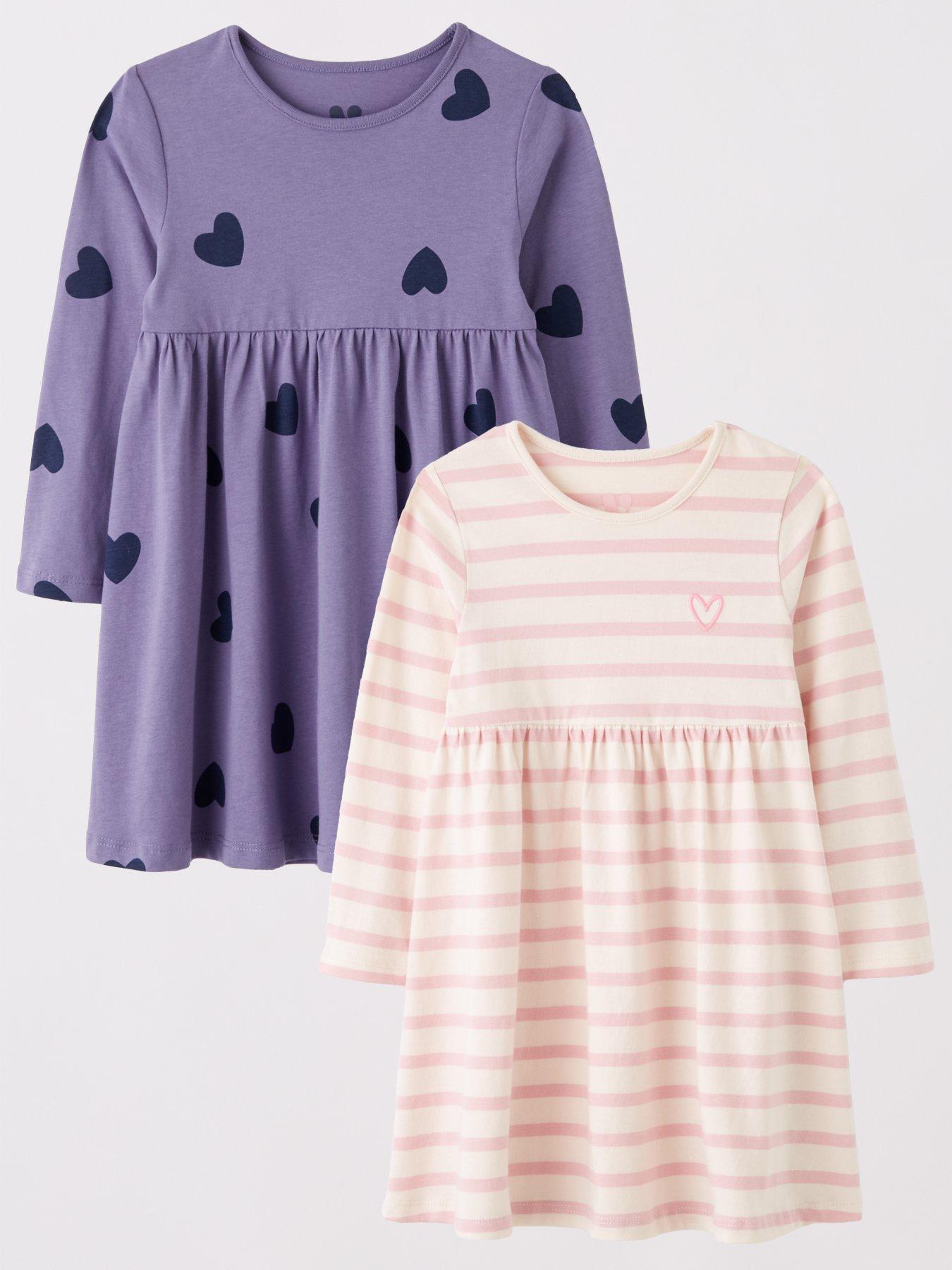 mini-v-by-very-girls-2-pack-jersey-dresses-stripeheart-print