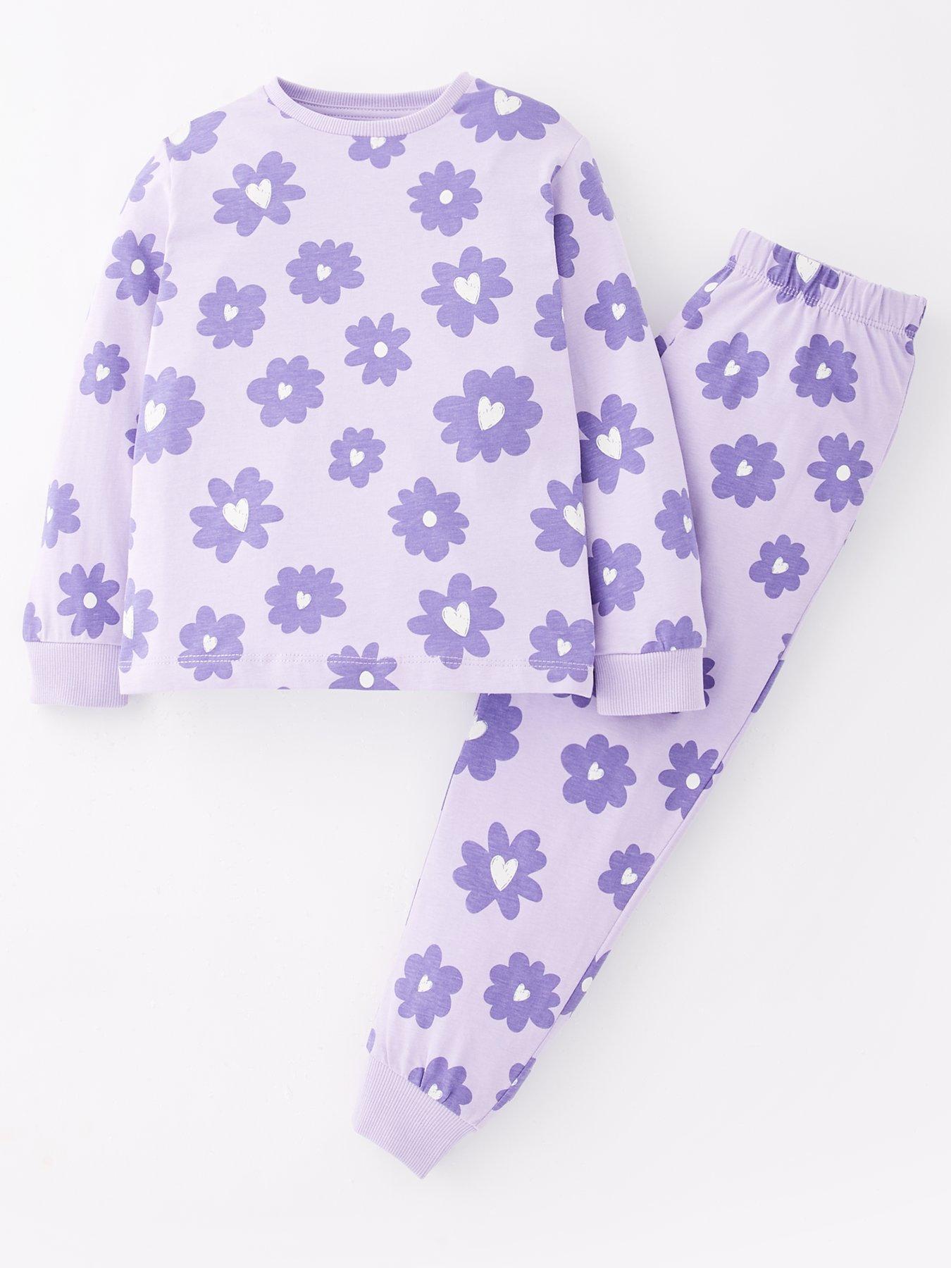 Mini V by Very Girls Single Oversized Floral Print Pyjamas - Multi