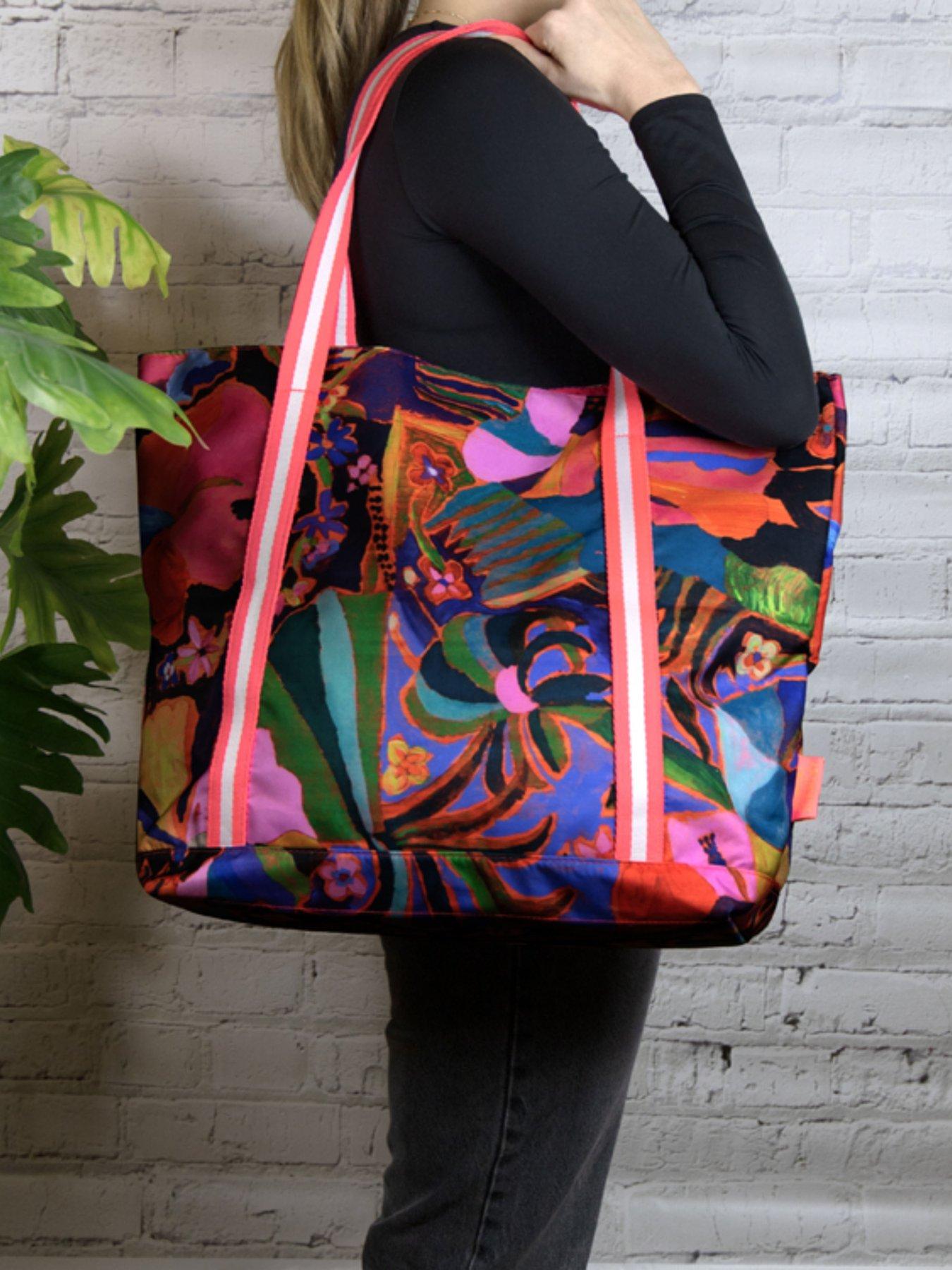  image of arthouse-unlimited-collection-plastic-large-tote-bag-psychedelic-dreams