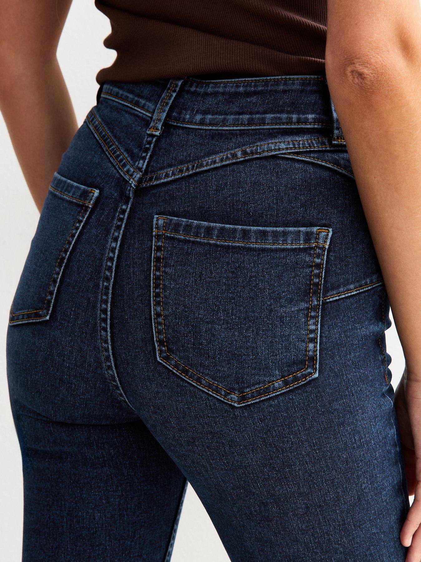 Image 5 of 6 of New Look Lift &amp; Shape Jenna Skinny Jeans - Blue