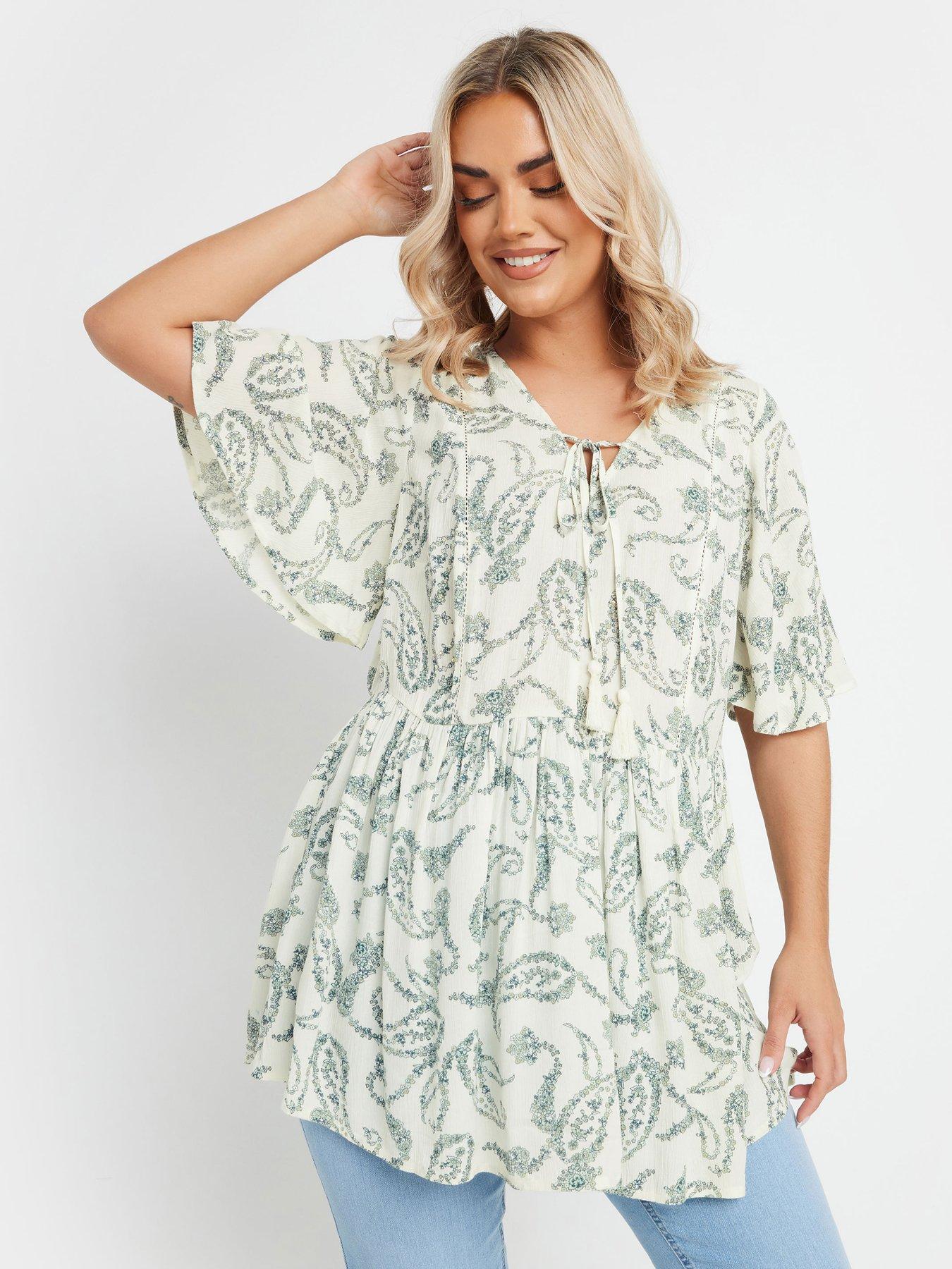 undefined Curve Angel Boho Top - Ivory