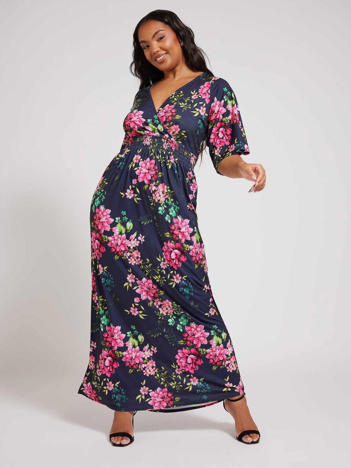 baroque print maxi dress Venus Baroque Dress Blue