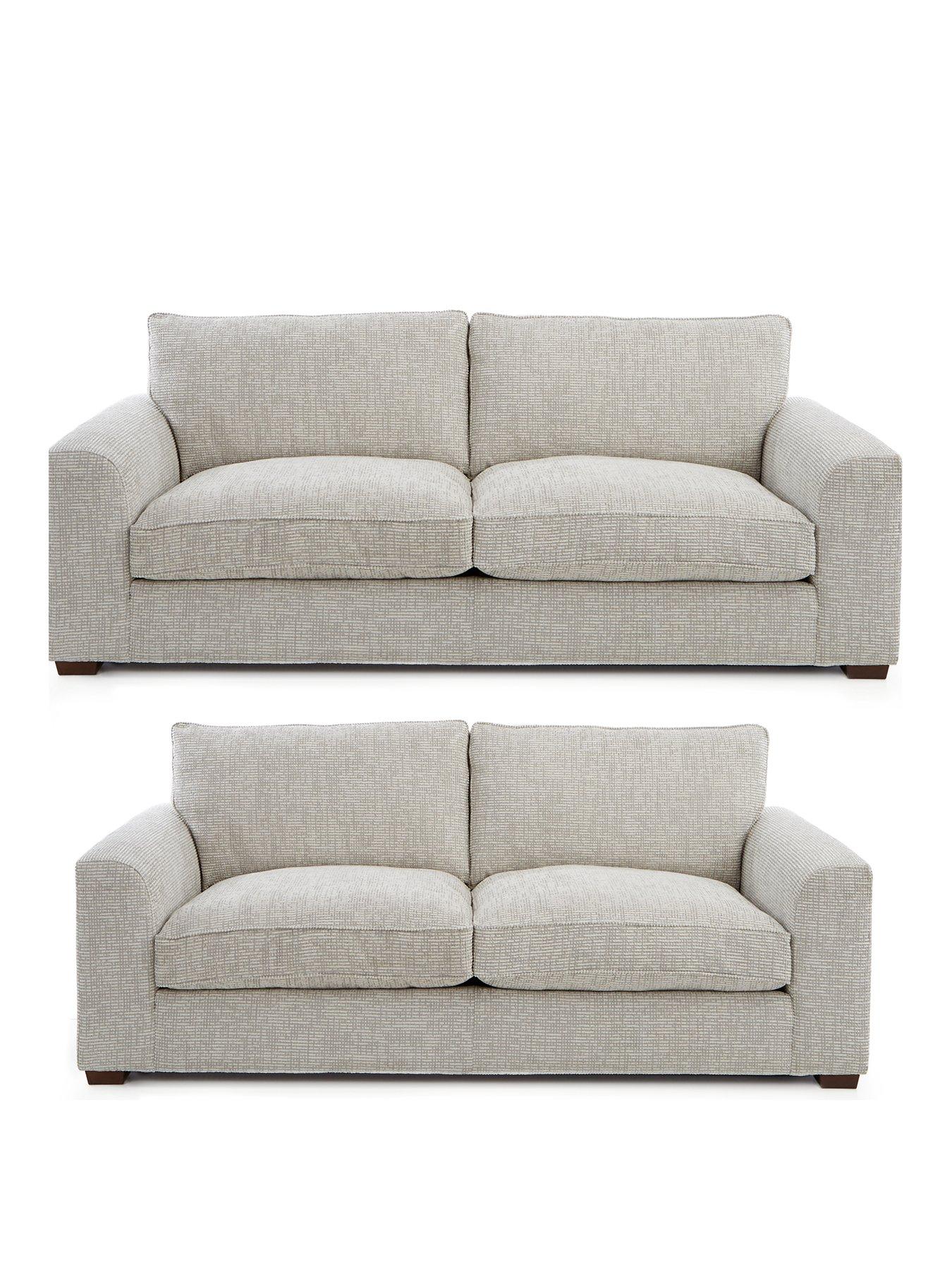 undefined Arlo 3 Seater + 2 Seater Fabric Sofa Set (Buy  &  SAVE!) - Made to order in the UK