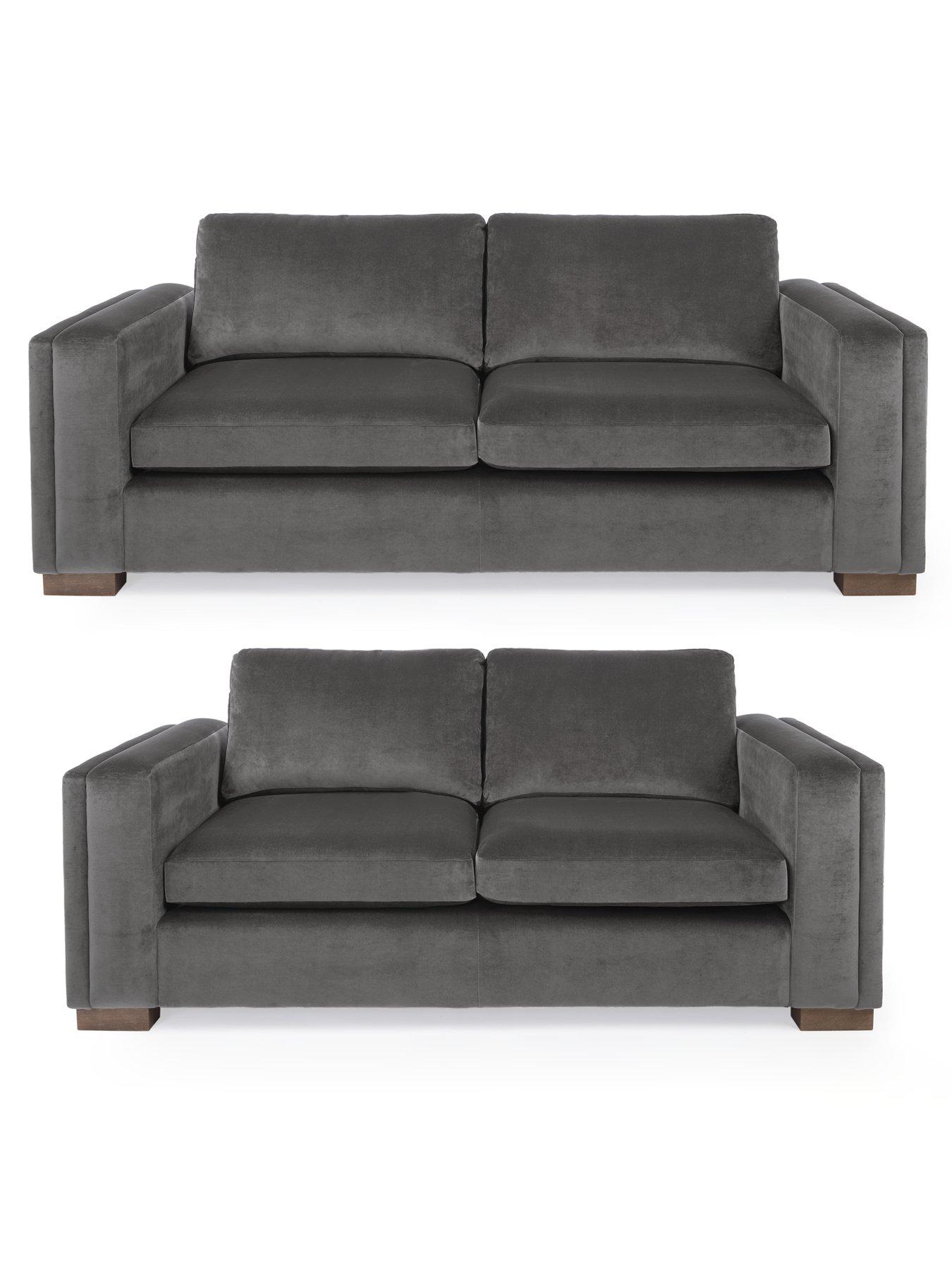 The Very Collection Maison Velvet 3 + 2 Seater Set (Buy  &  SAVE!) - Made to Order in the UK