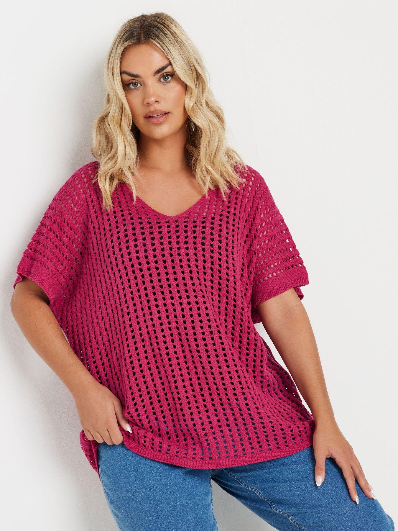  image of yours-curve-boxy-cover-up-pink