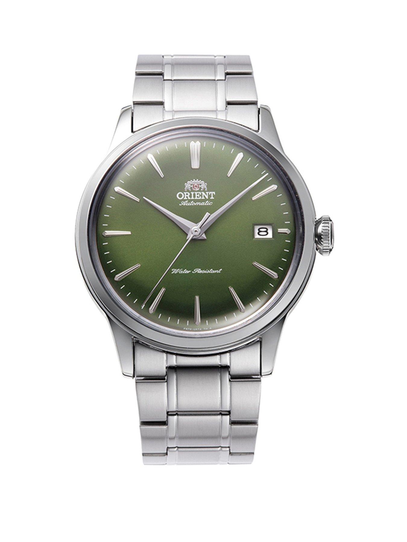 Orient Bambino Automatic 38mm Green Dial Stainless Steel Case and Bracelet