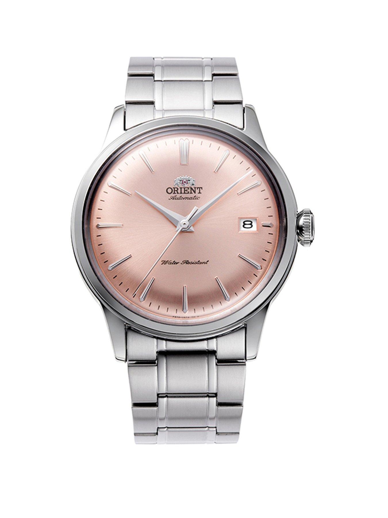 Orient Bambino Automatic 38mm Salmon Dial Stainless Steel Case and Bracelet